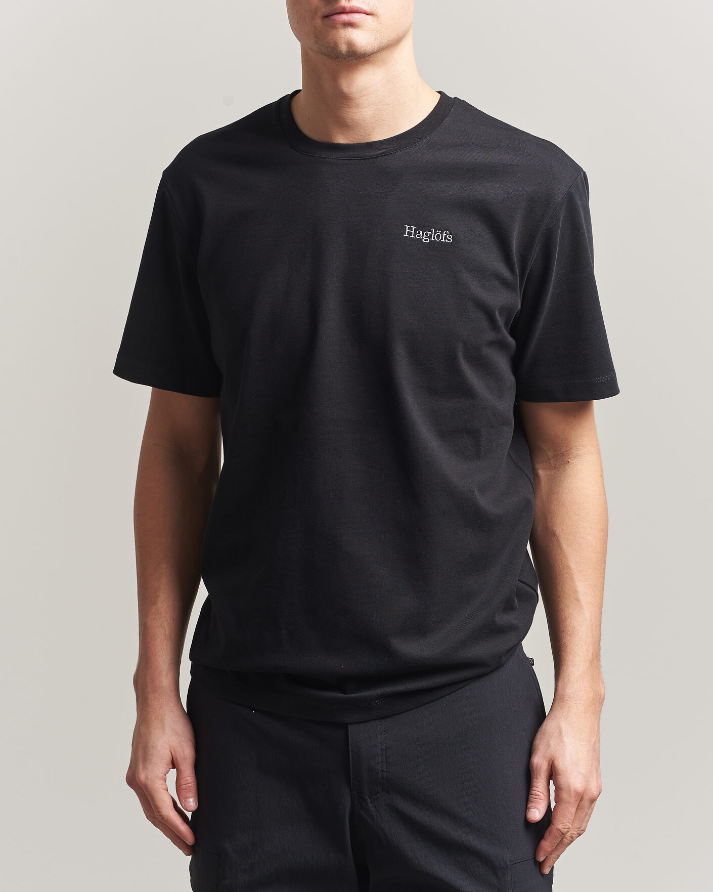 Hombres | Camisetas | Haglöfs | Organic Cotton T-Shirt True Black