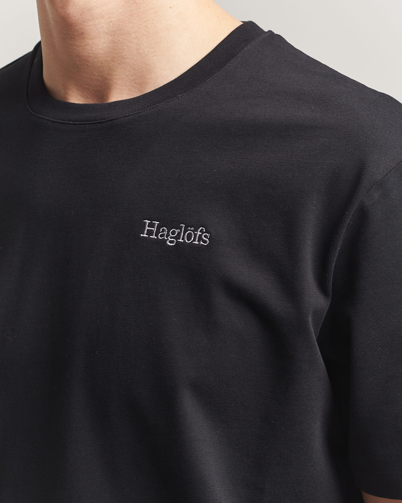 Hombres | Camisetas | Haglöfs | Organic Cotton T-Shirt True Black
