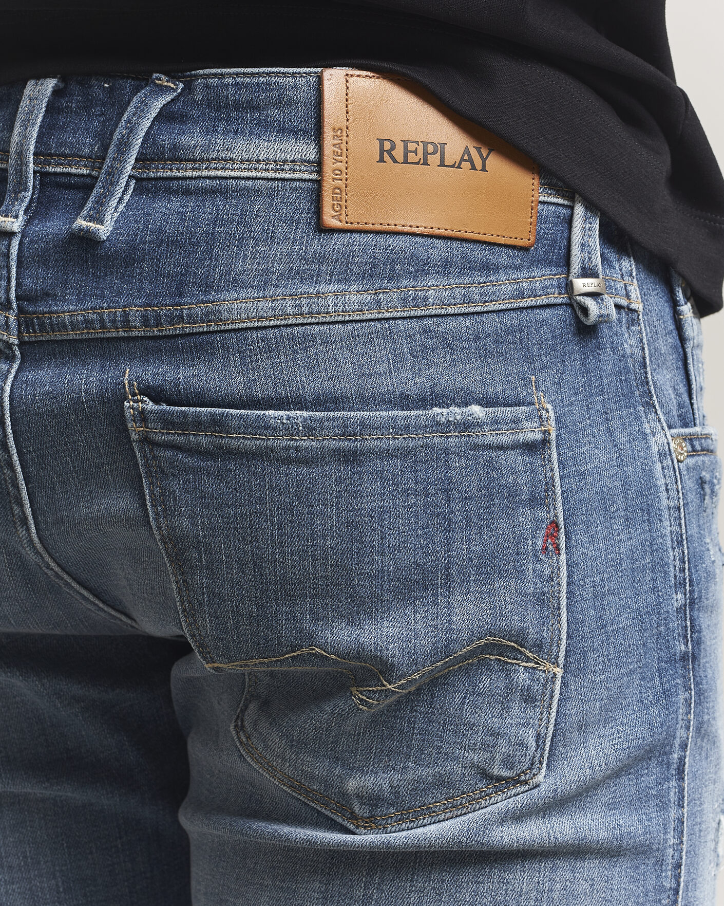 Hombres | Vaqueros | Replay | Anbass 10 Year Wash Jeans Medium Blue