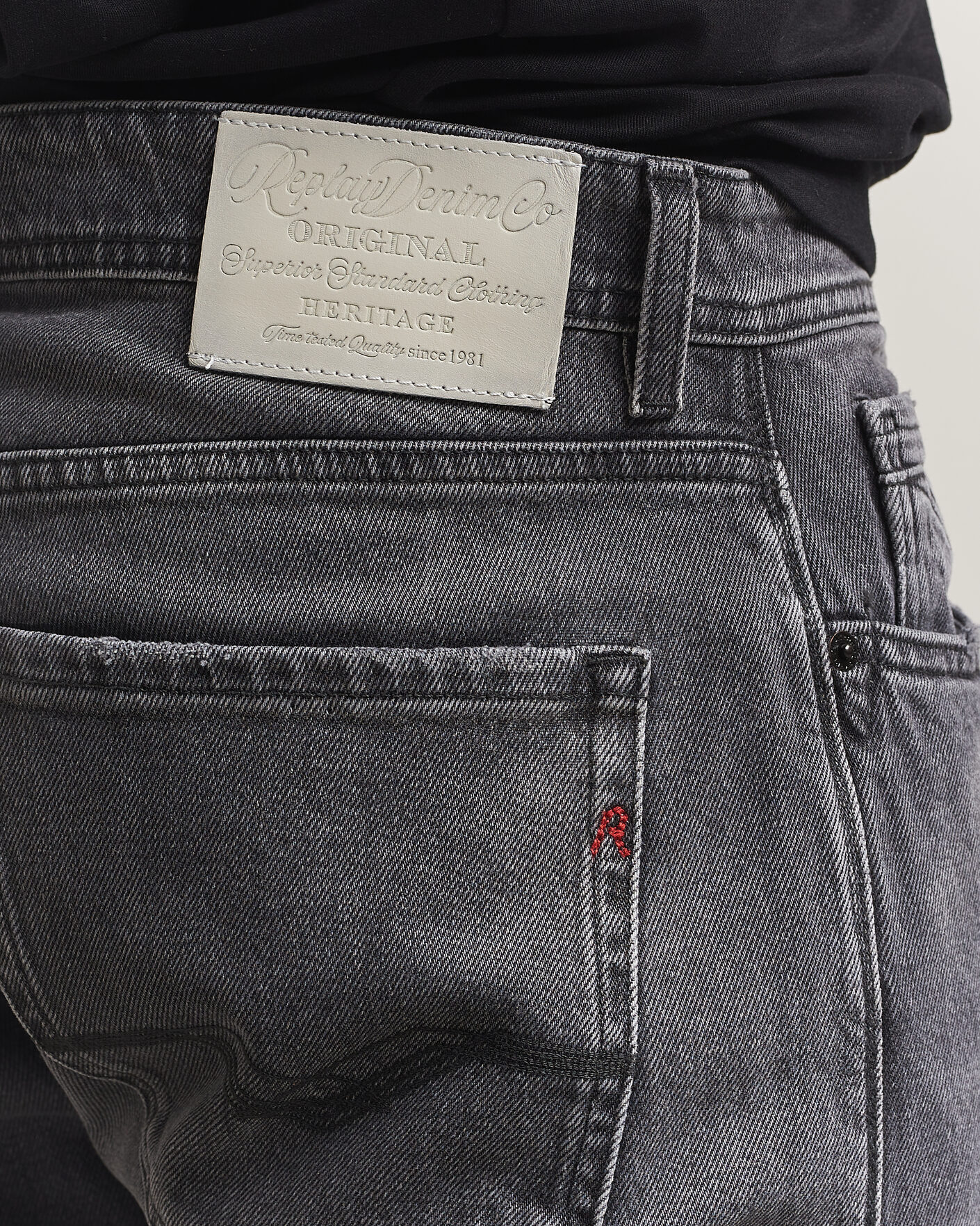 Hombres | Pantalones | Replay | Rocco Comfort Fit Original Jeans Washed Black