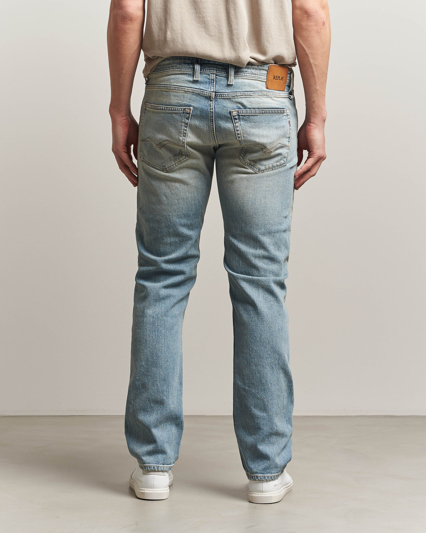 Hombres | Vaqueros | Replay | Grover Sraight Fit 20 Years Wash Jeans Light Blue