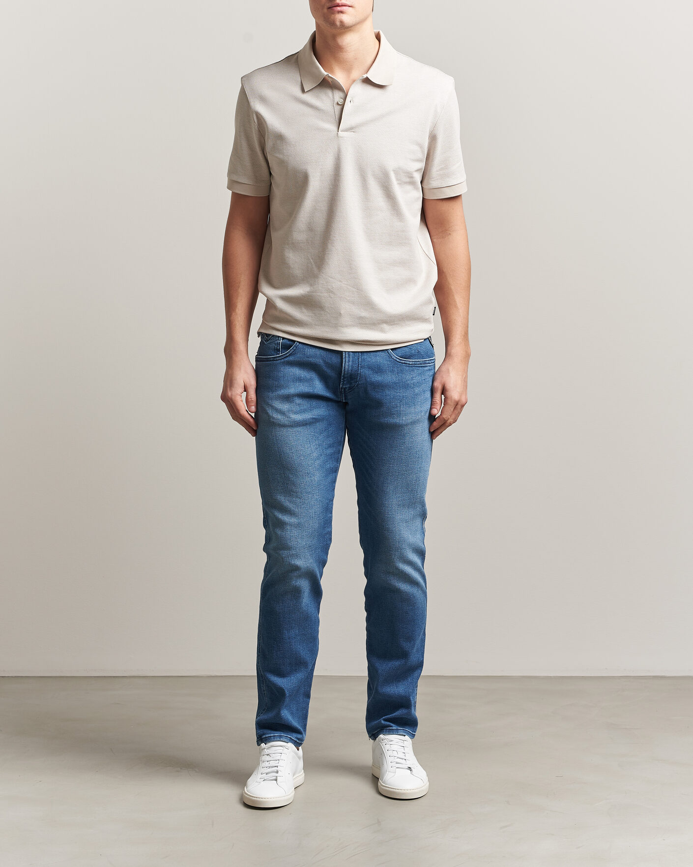 Hombres | Vaqueros | Replay | Anbass Powerstretch Jeans Medium Blue