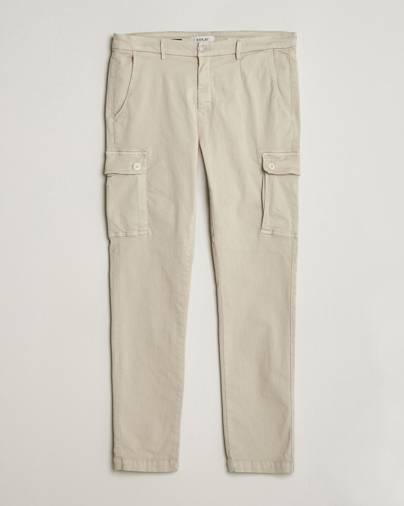 Hombres | Pantalones | Replay | Jaan Hyperflex Cargo Pants Ivory