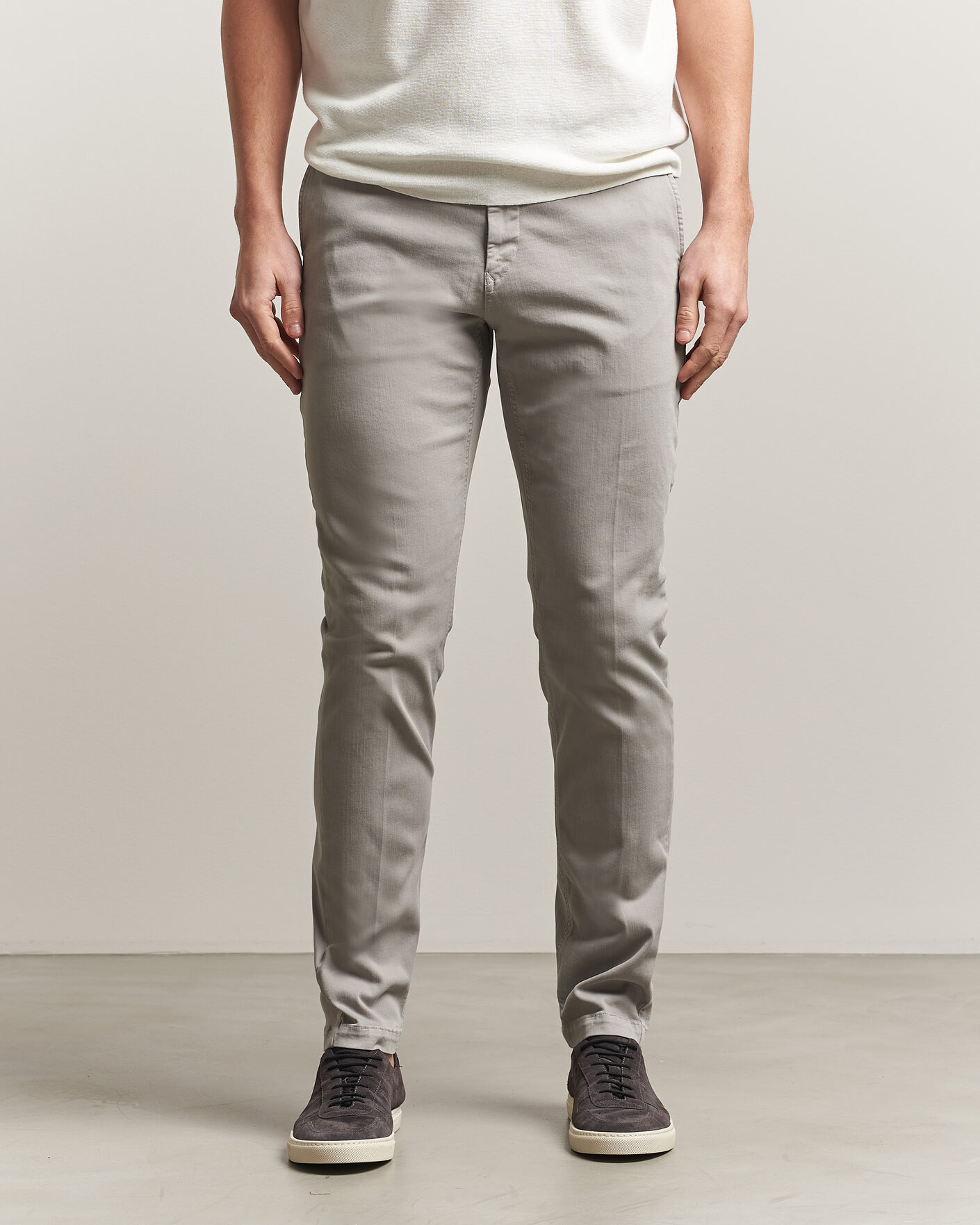 Hombres | Pantalones | Replay | Benni Hyperflex X-Lite Chinos Light Grey