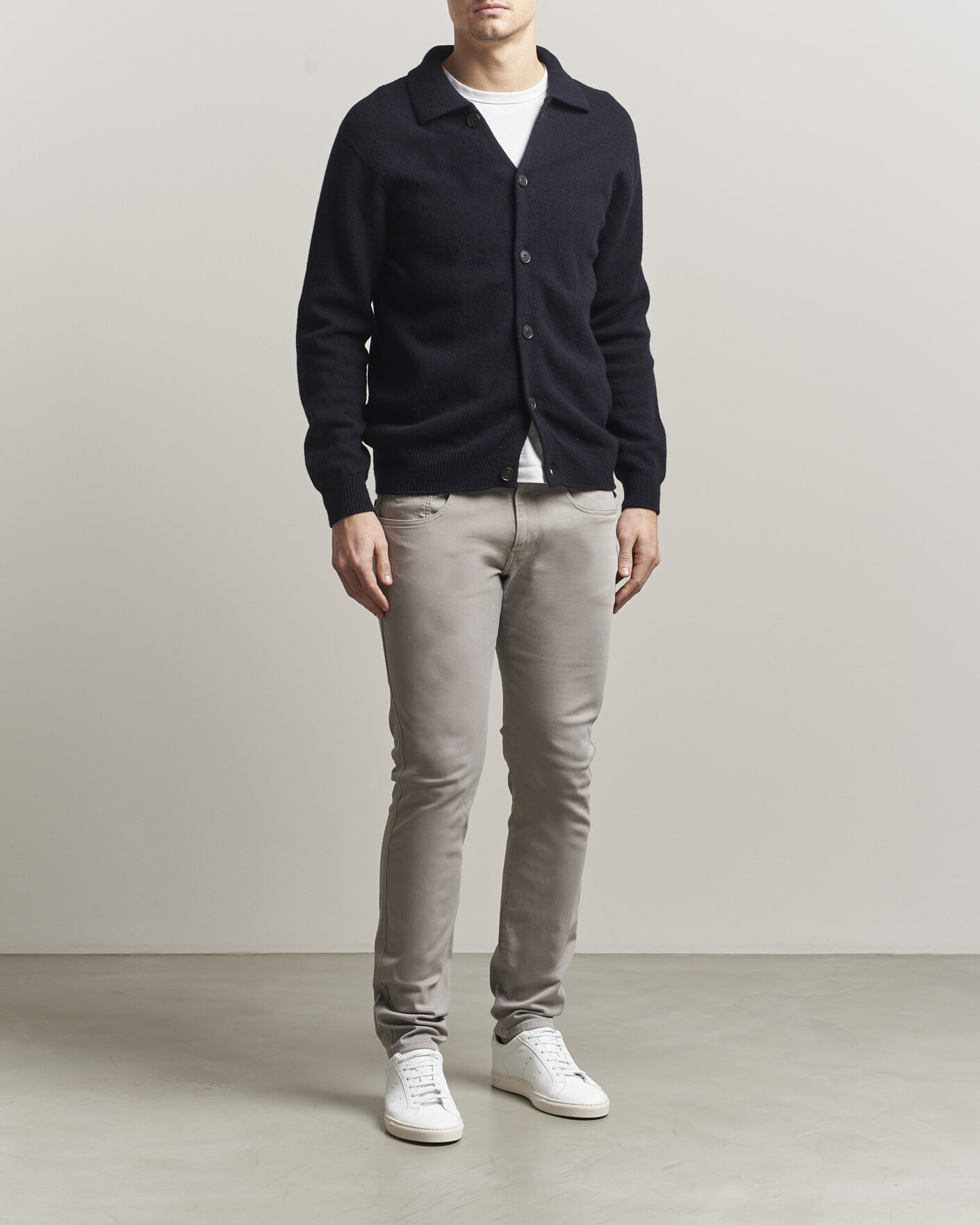 Hombres | Pantalones | Replay | Anbass Hyperflex X.Lite 5-Pocket Pants Light Grey