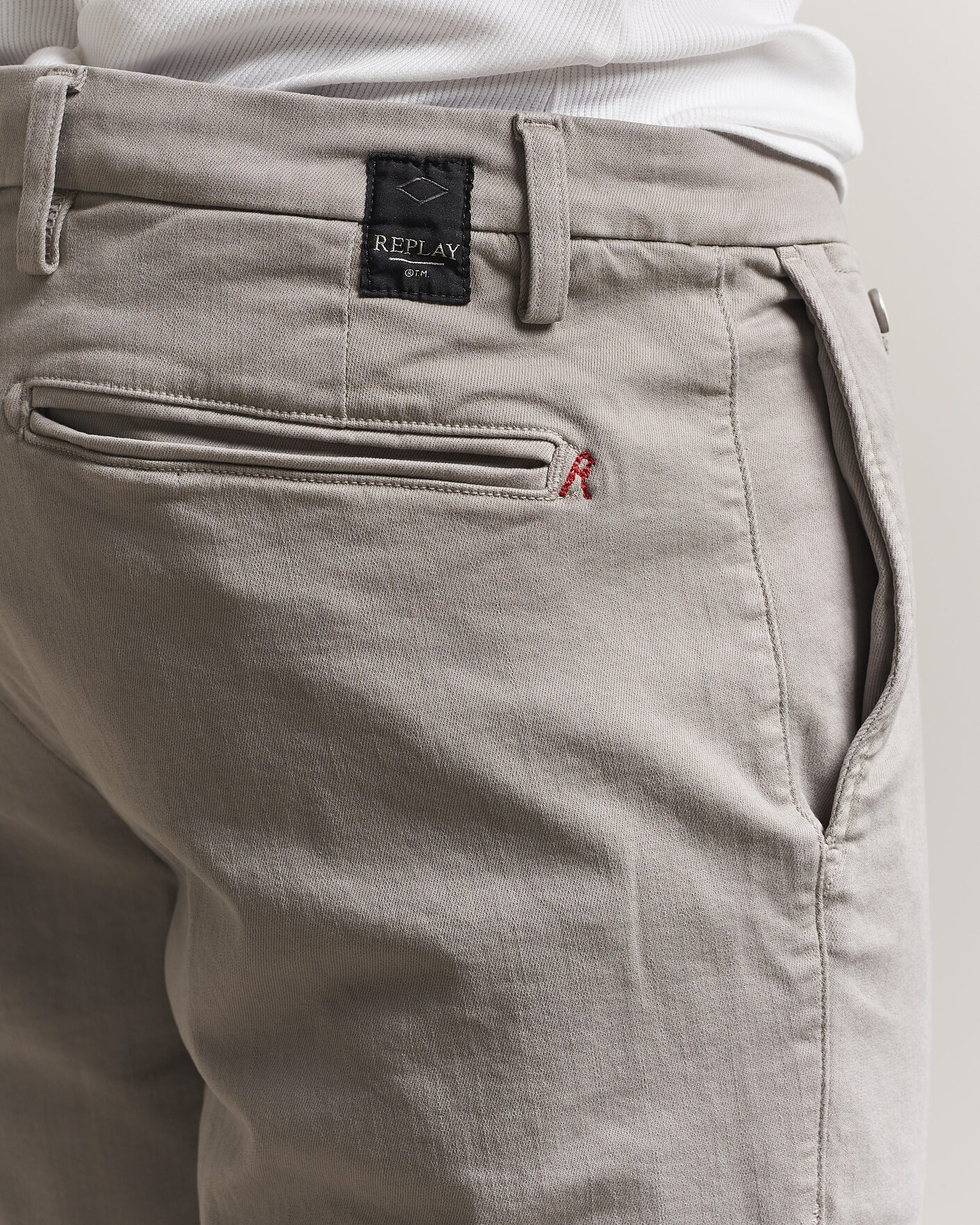 Hombres | Pantalones cortos | Replay | Benni Hyperflex Shorts Light Grey