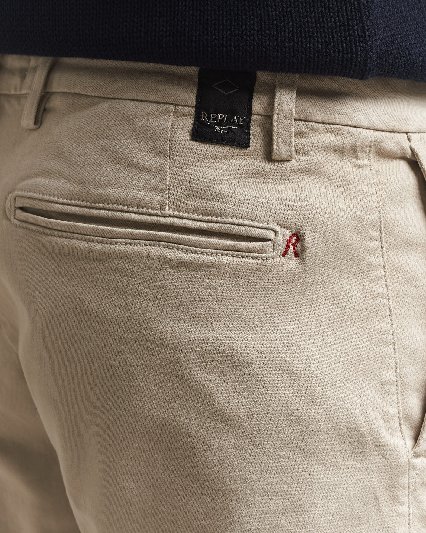 Hombres | Pantalones cortos | Replay | Benni Hyperflex Shorts Ivory