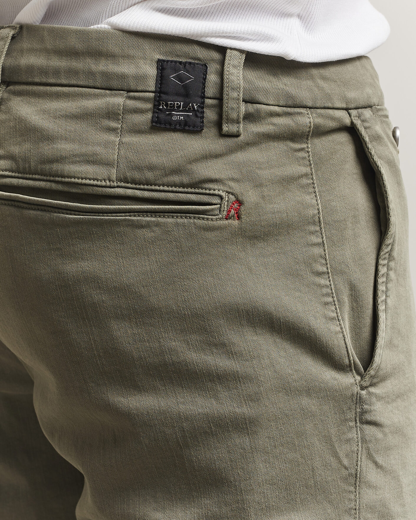 Hombres | Pantalones cortos | Replay | Benni Hyperflex Shorts Military Green