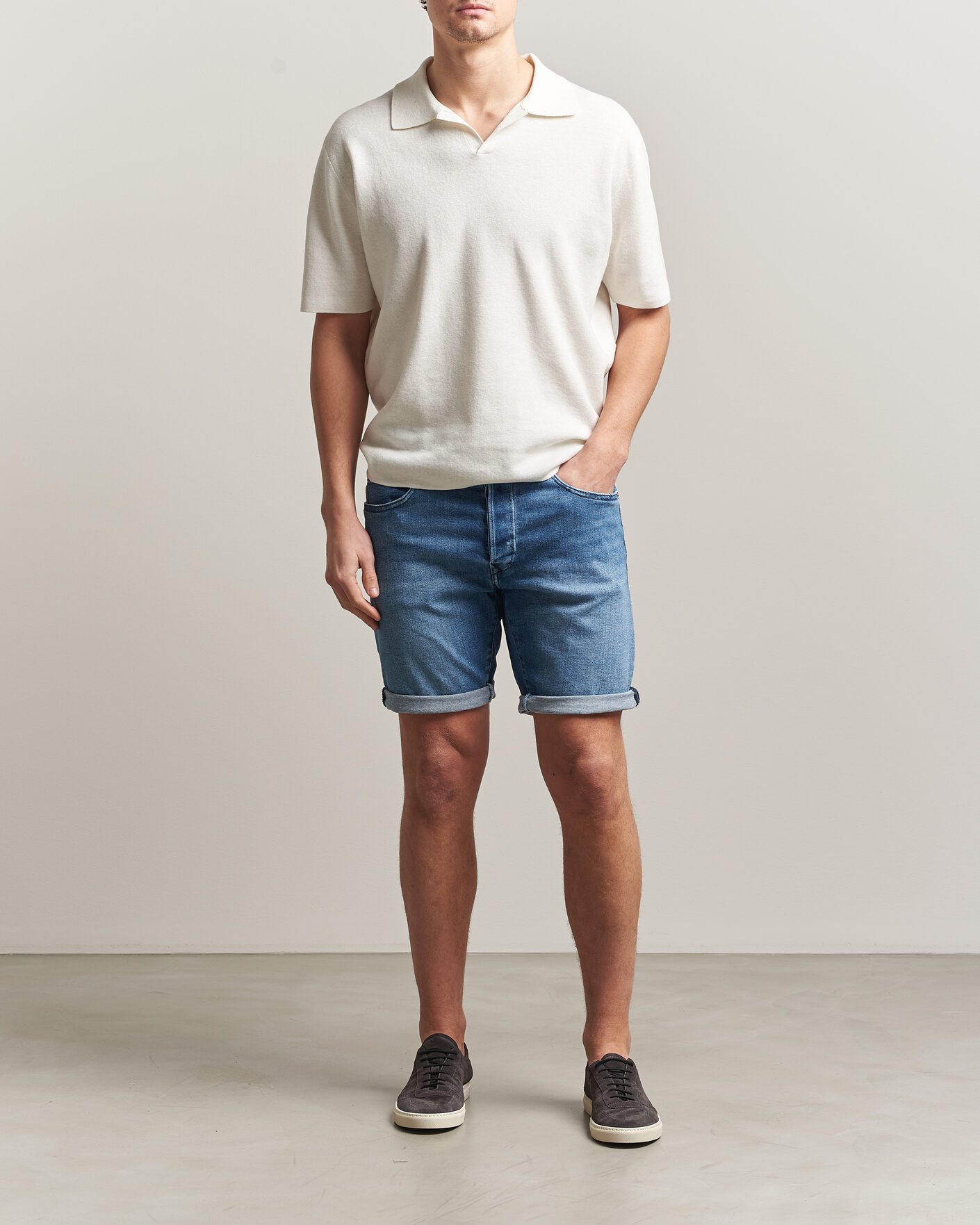 Hombres | Pantalones cortos | Replay | RBJ981 Stretch Denim Shorts Light Blue