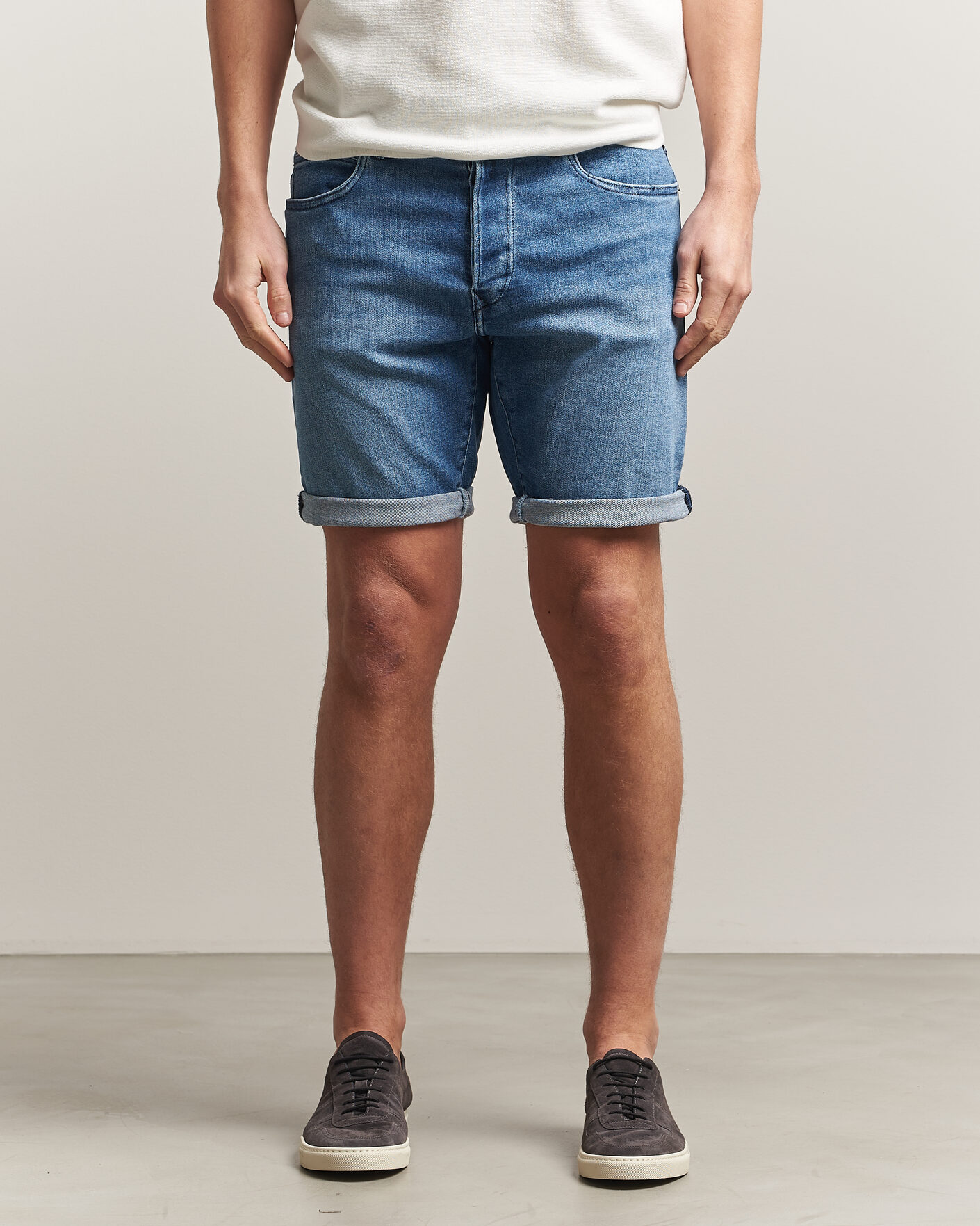 Hombres | Pantalones cortos | Replay | RBJ981 Stretch Denim Shorts Light Blue