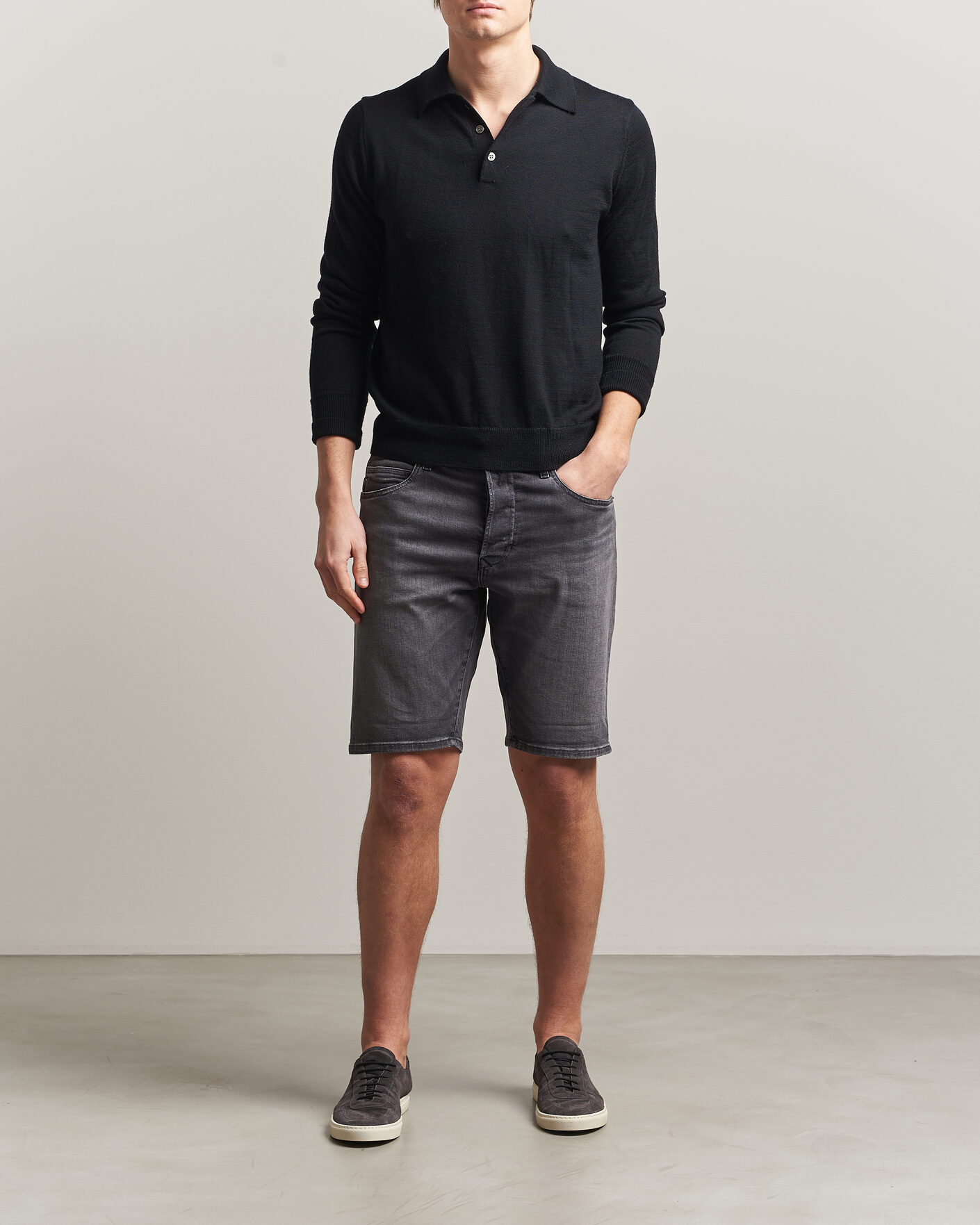 Hombres | Pantalones cortos | Replay | RBJ981 Stretch Denim Shorts Washed Black