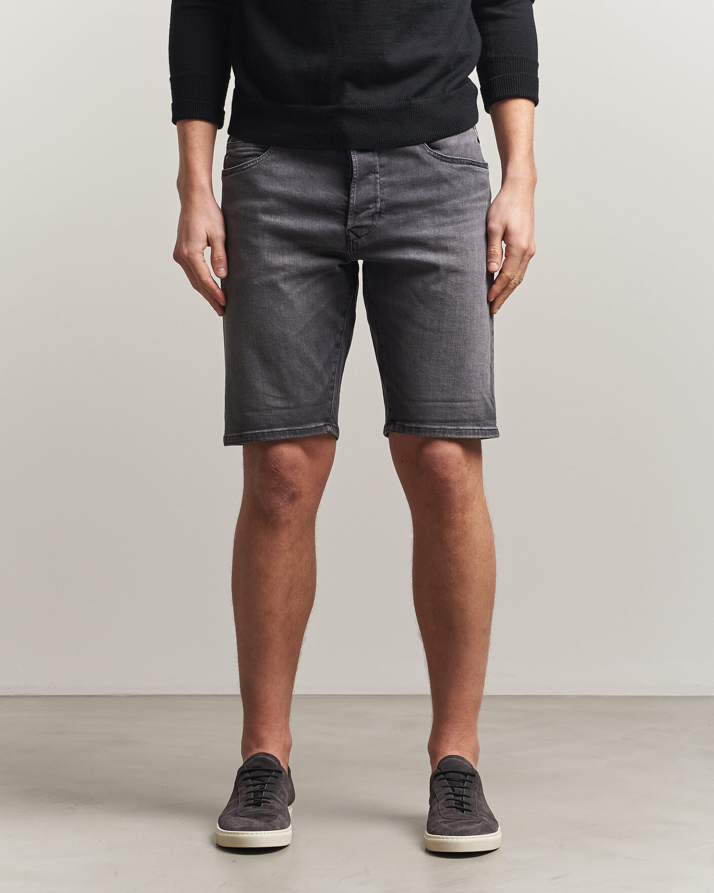 Hombres | Pantalones cortos | Replay | RBJ981 Stretch Denim Shorts Washed Black