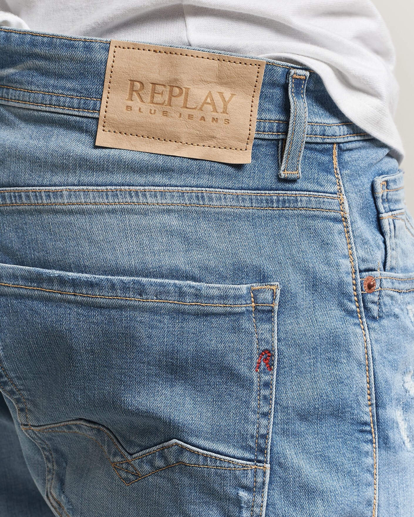 Hombres | Vaqueros | Replay | Rocco Comfort Fit Stretch Eco Plus Jeans Light Blue