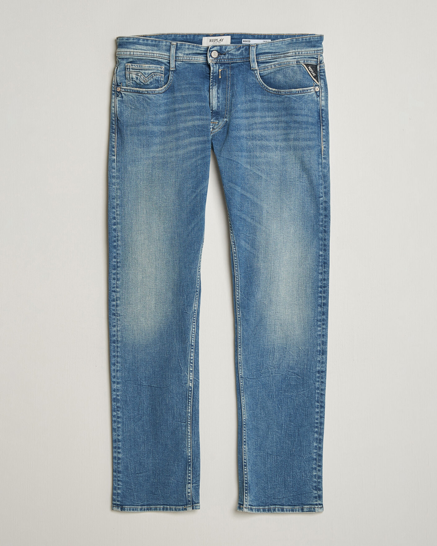 Hombres | Vaqueros | Replay | Rocco Comfort Fit Stretch Eco Plus Jeans Medium Blue