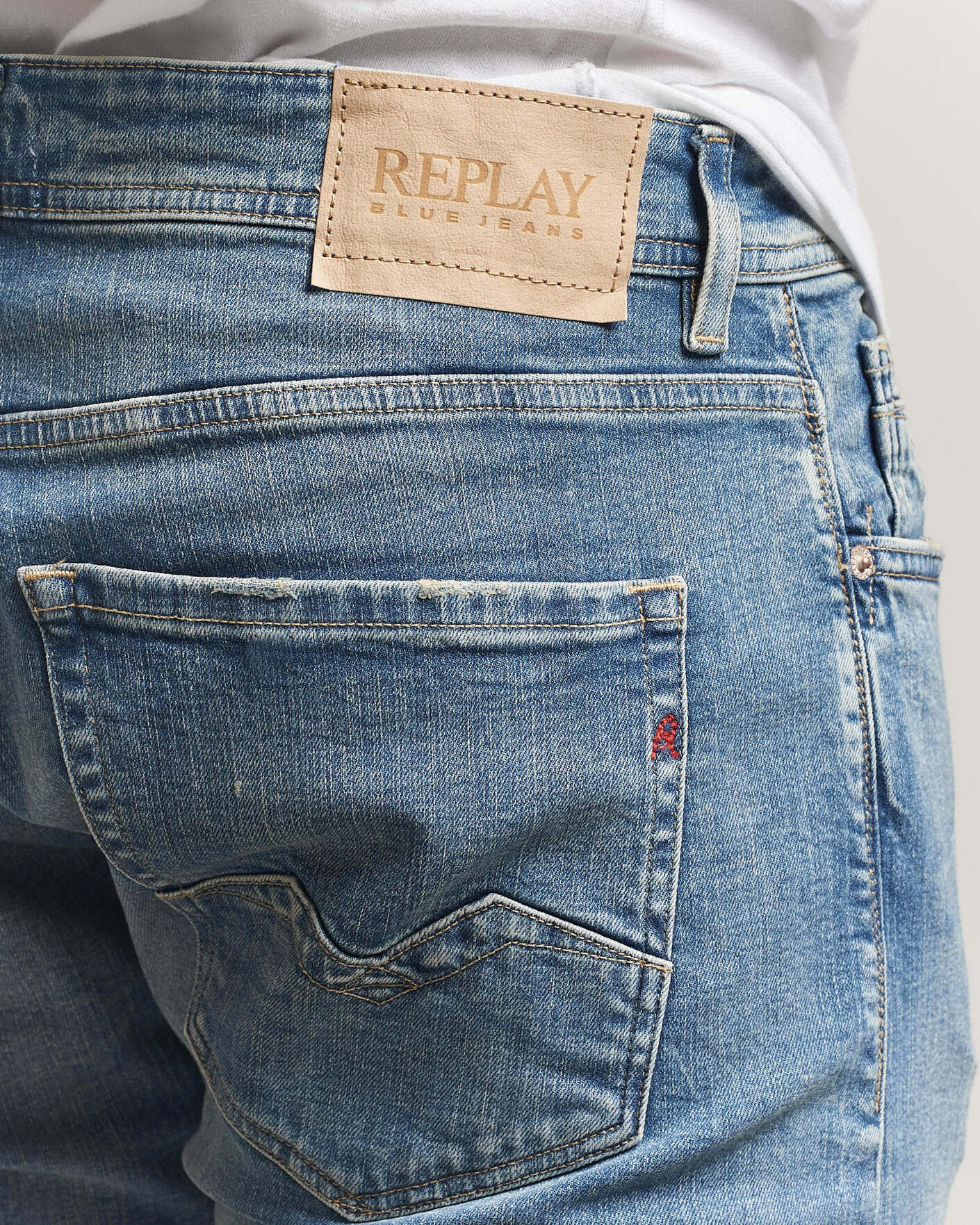 Hombres | Vaqueros | Replay | Rocco Comfort Fit Stretch Eco Plus Jeans Medium Blue