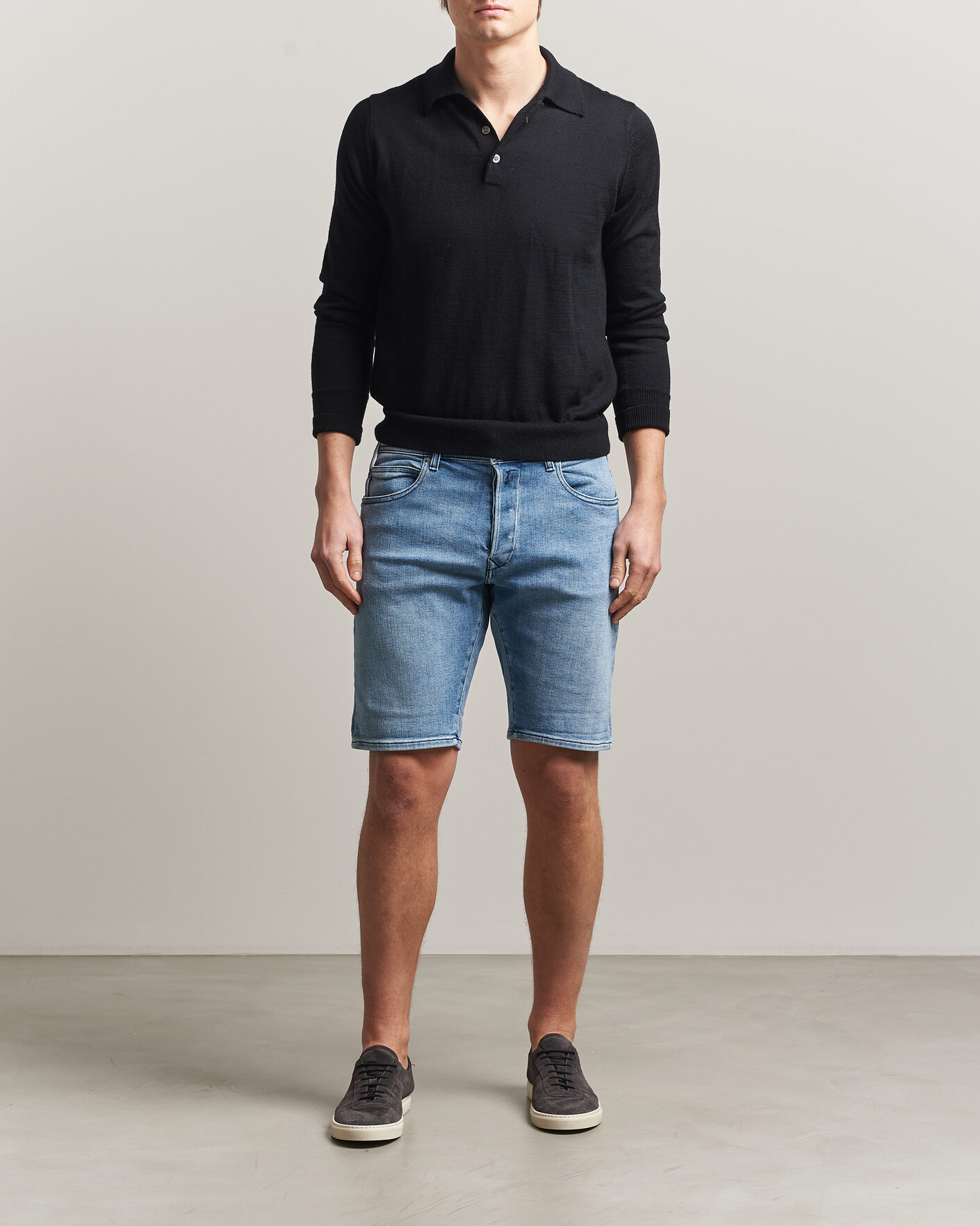 Hombres | Pantalones cortos | Replay | RBJ981 Stretch Denim Shorts Light Blue