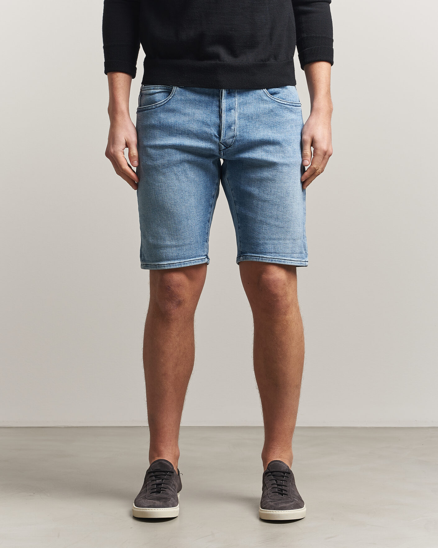 Hombres | Pantalones cortos | Replay | RBJ981 Stretch Denim Shorts Light Blue