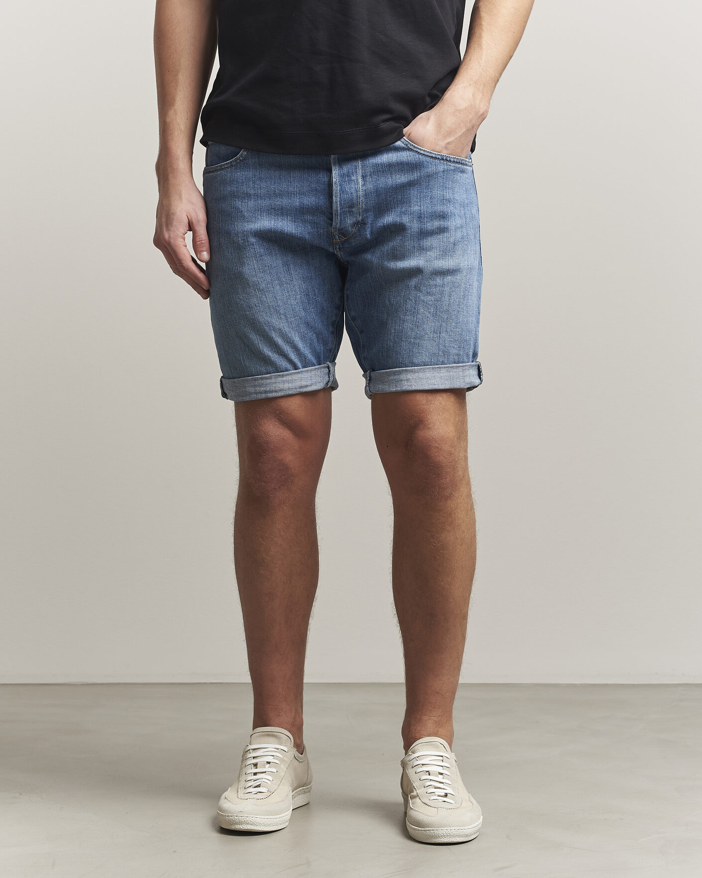 Hombres | Pantalones cortos | Replay | RBJ981 Stretch Denim Shorts Light Blue