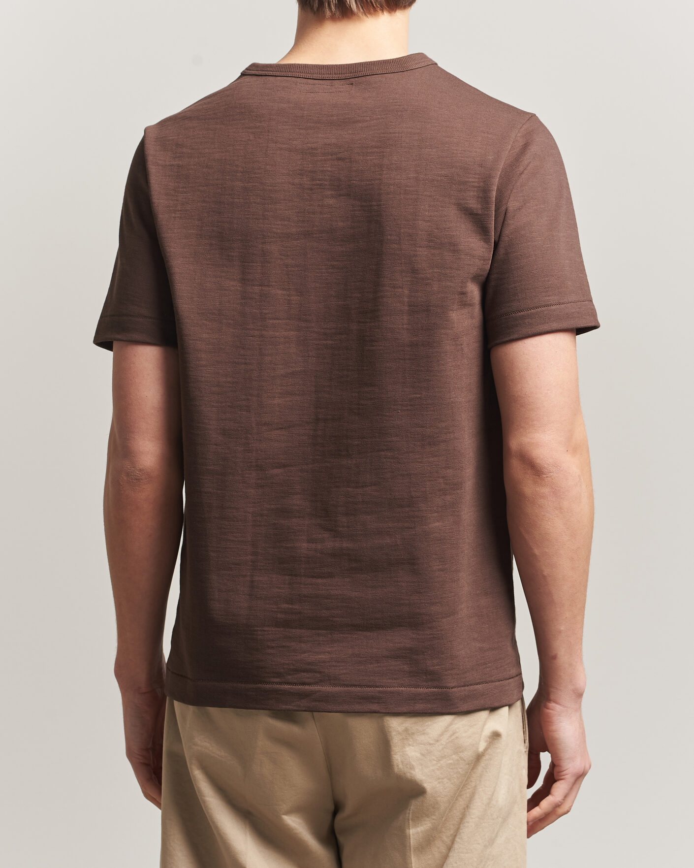 Hombres | Camisetas | Merz b. Schwanen | Relaxed Fit Loopwheeled Heavy T-Shirt Chocolate
