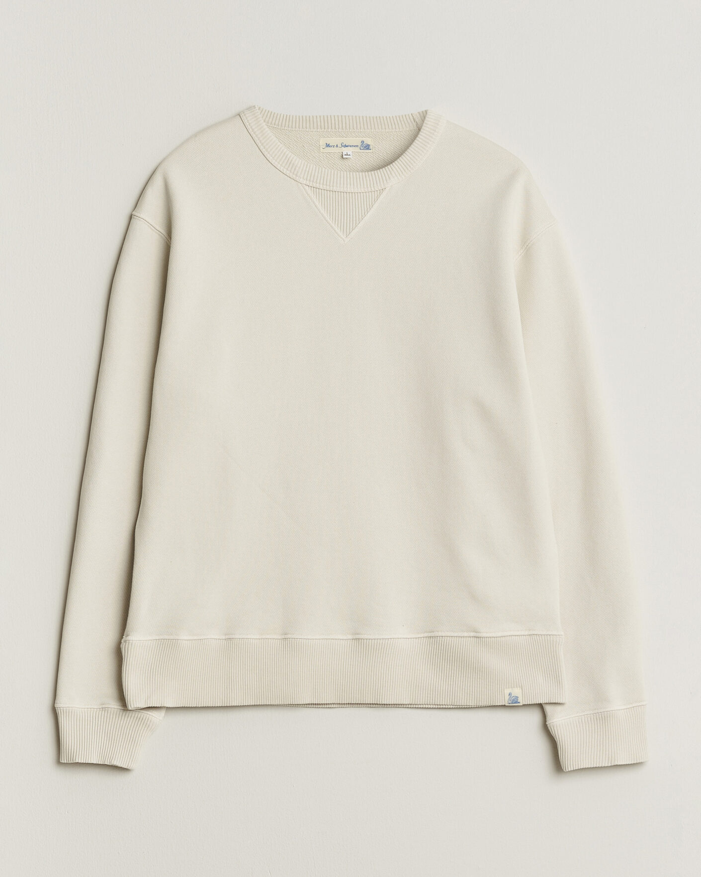 Hombres | Jerséis y prendas de punto | Merz b. Schwanen | Classic Fit Authentic Fleece Sweatshirt Nature