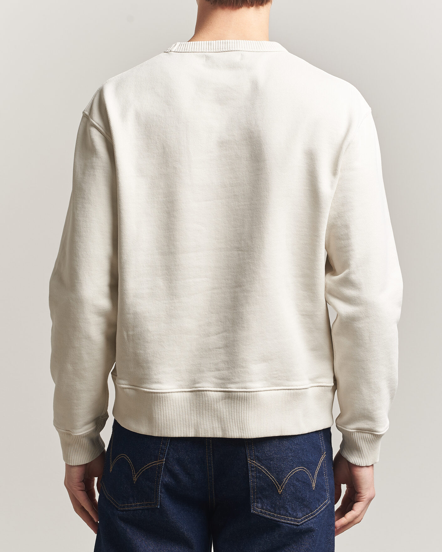 Hombres | Jerséis y prendas de punto | Merz b. Schwanen | Classic Fit Authentic Fleece Sweatshirt Nature