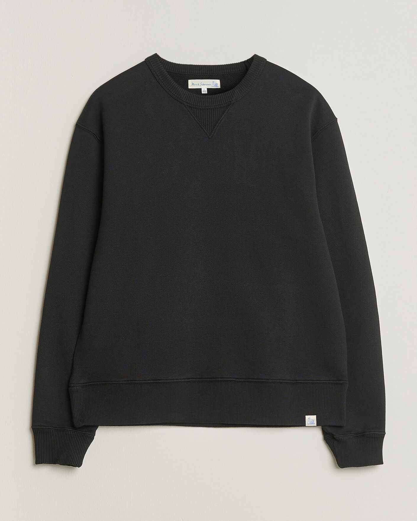 Hombres | Jerséis y prendas de punto | Merz b. Schwanen | Classic Fit Authentic Fleece Sweatshirt Black