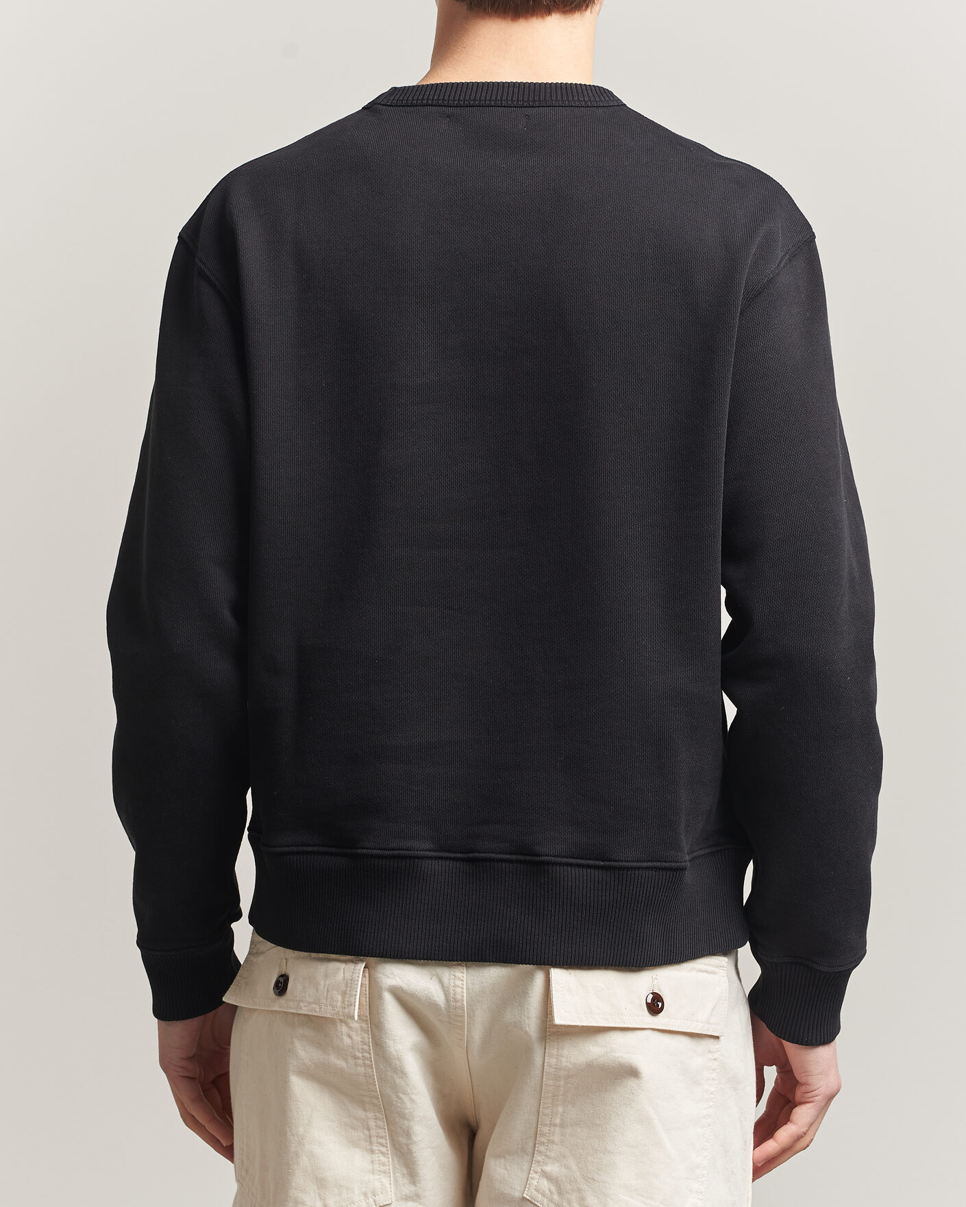 Hombres | Jerséis y prendas de punto | Merz b. Schwanen | Classic Fit Authentic Fleece Sweatshirt Black