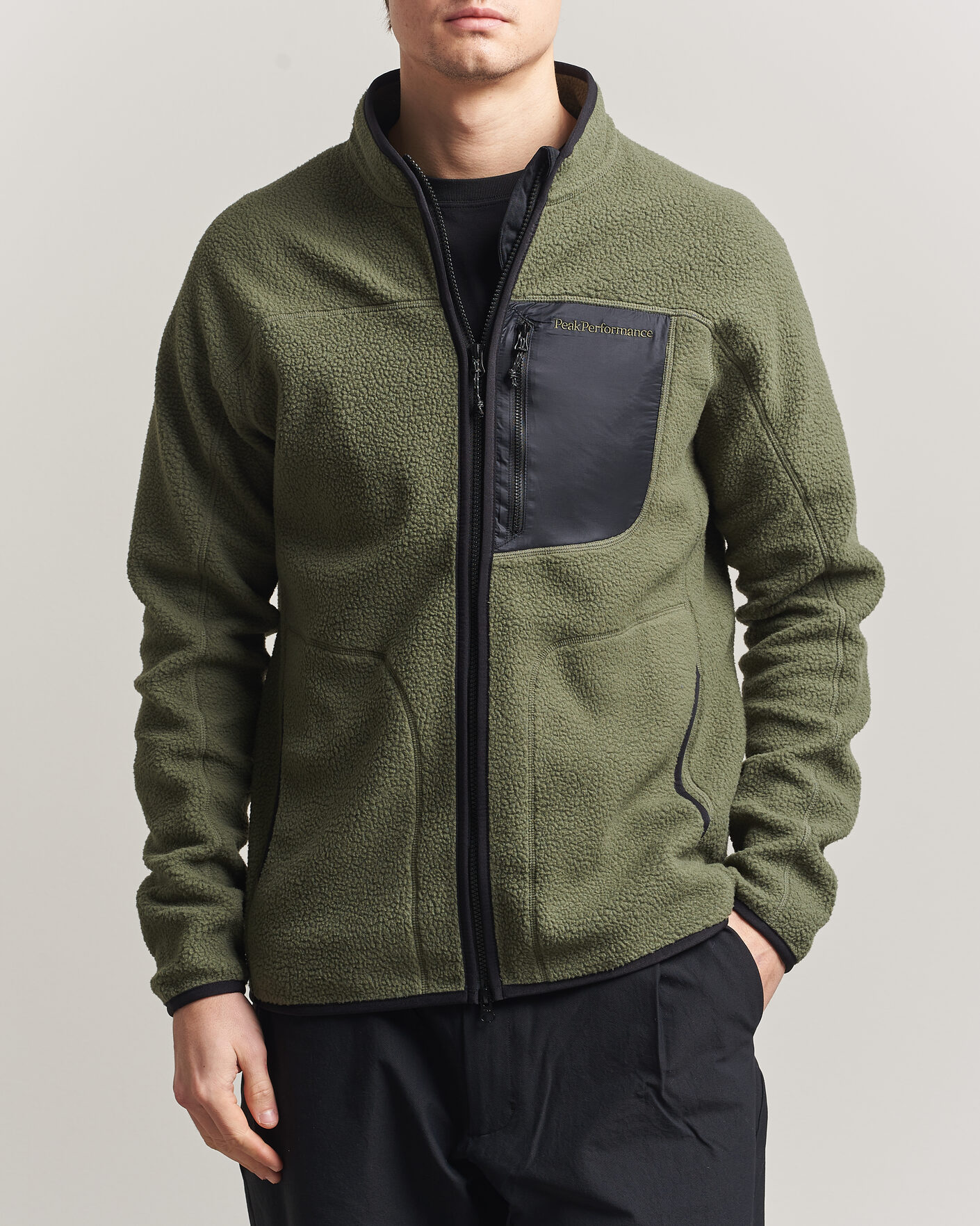 Hombres | Jerséis y prendas de punto | Peak Performance | Nature Rush Pile Full Zip Pine Needle