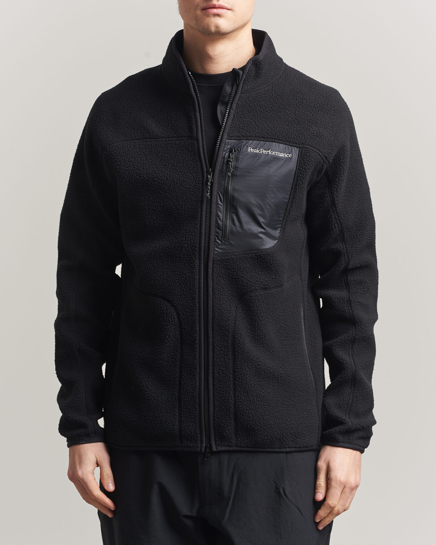 Hombres | Jerséis y prendas de punto | Peak Performance | Nature Rush Pile Full Zip Black