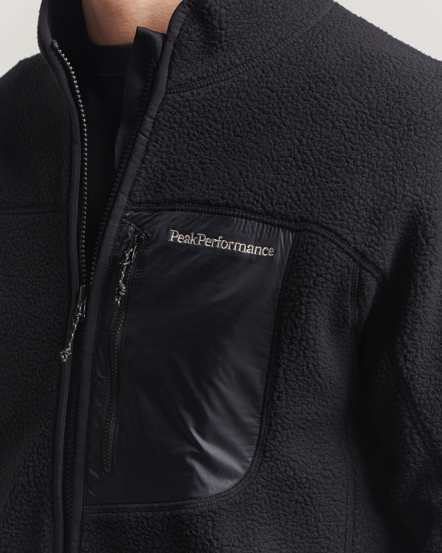 Hombres | Jerséis y prendas de punto | Peak Performance | Nature Rush Pile Full Zip Black