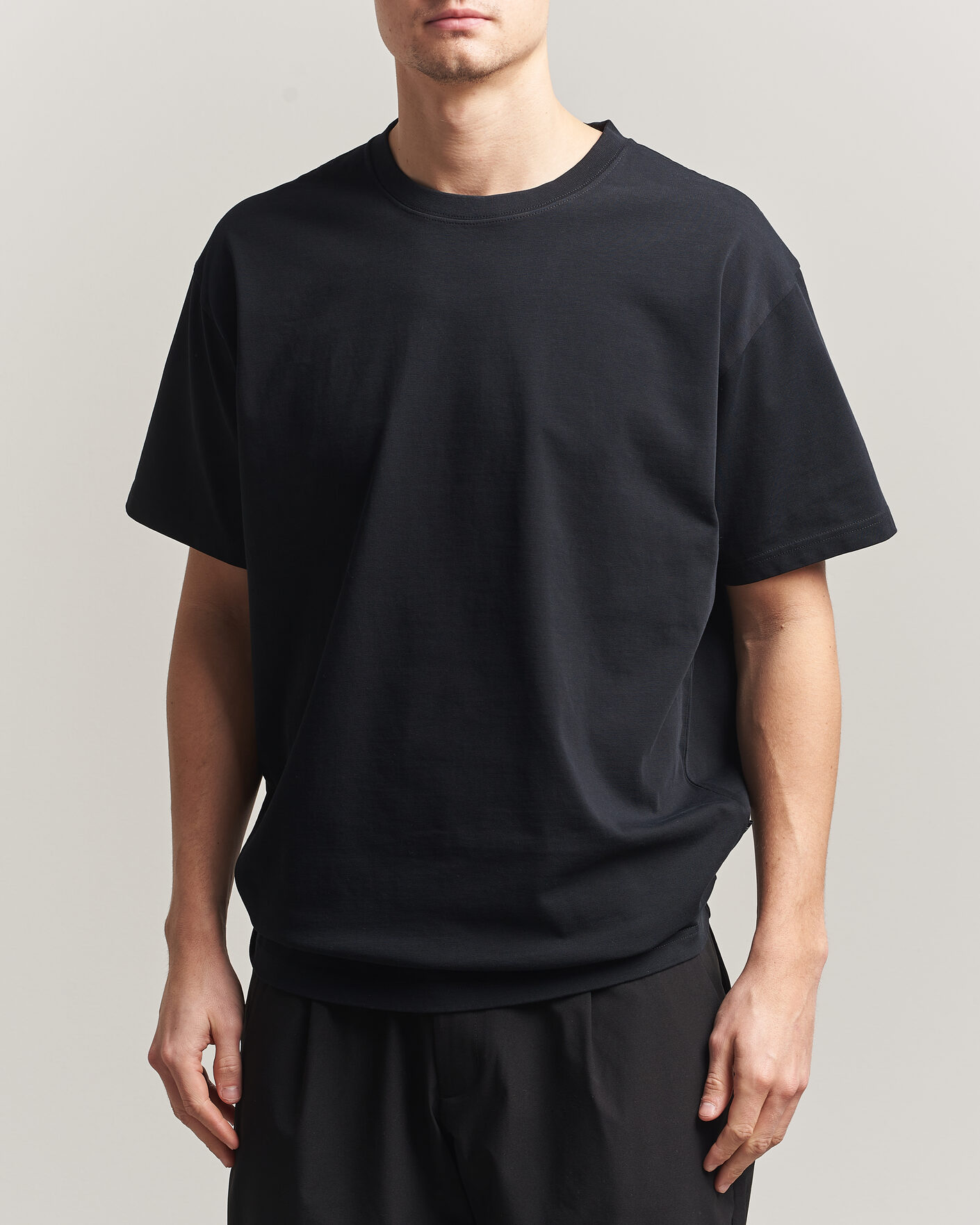 Hombres | Camisetas | Peak Performance | Heavy Cotton T-Shirt Black