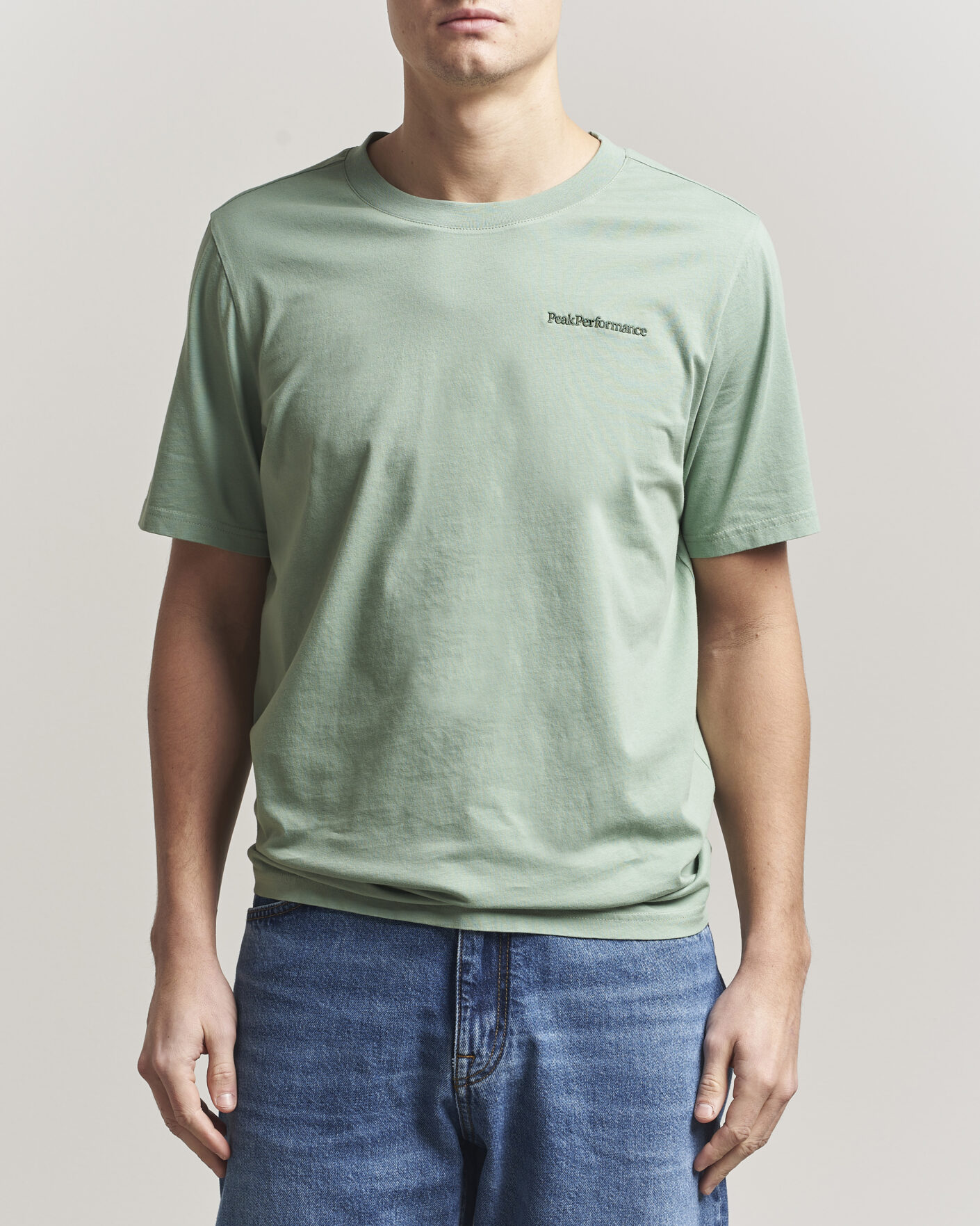 Hombres | Camisetas | Peak Performance | Original Crew Neck T-Shirt Green Valley