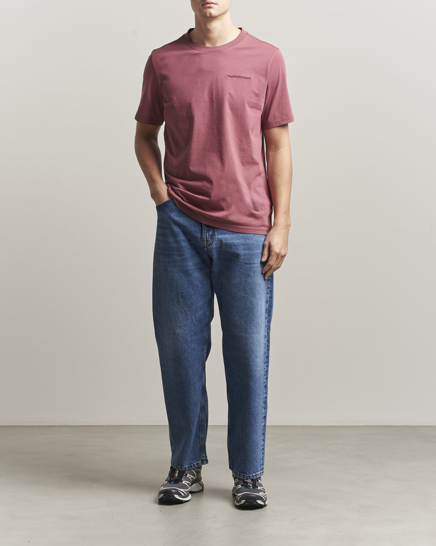 Hombres | Camisetas | Peak Performance | Original Crew Neck T-Shirt Wild Rouge