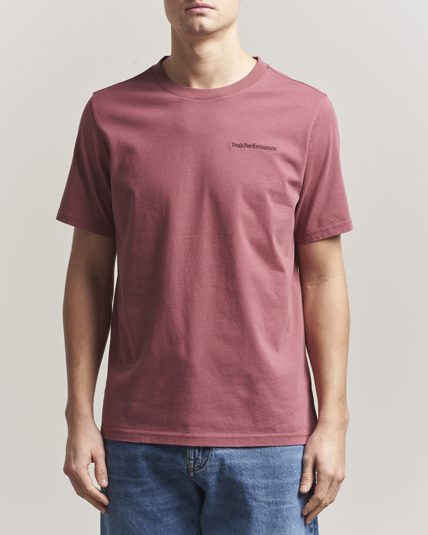 Hombres | Camisetas | Peak Performance | Original Crew Neck T-Shirt Wild Rouge