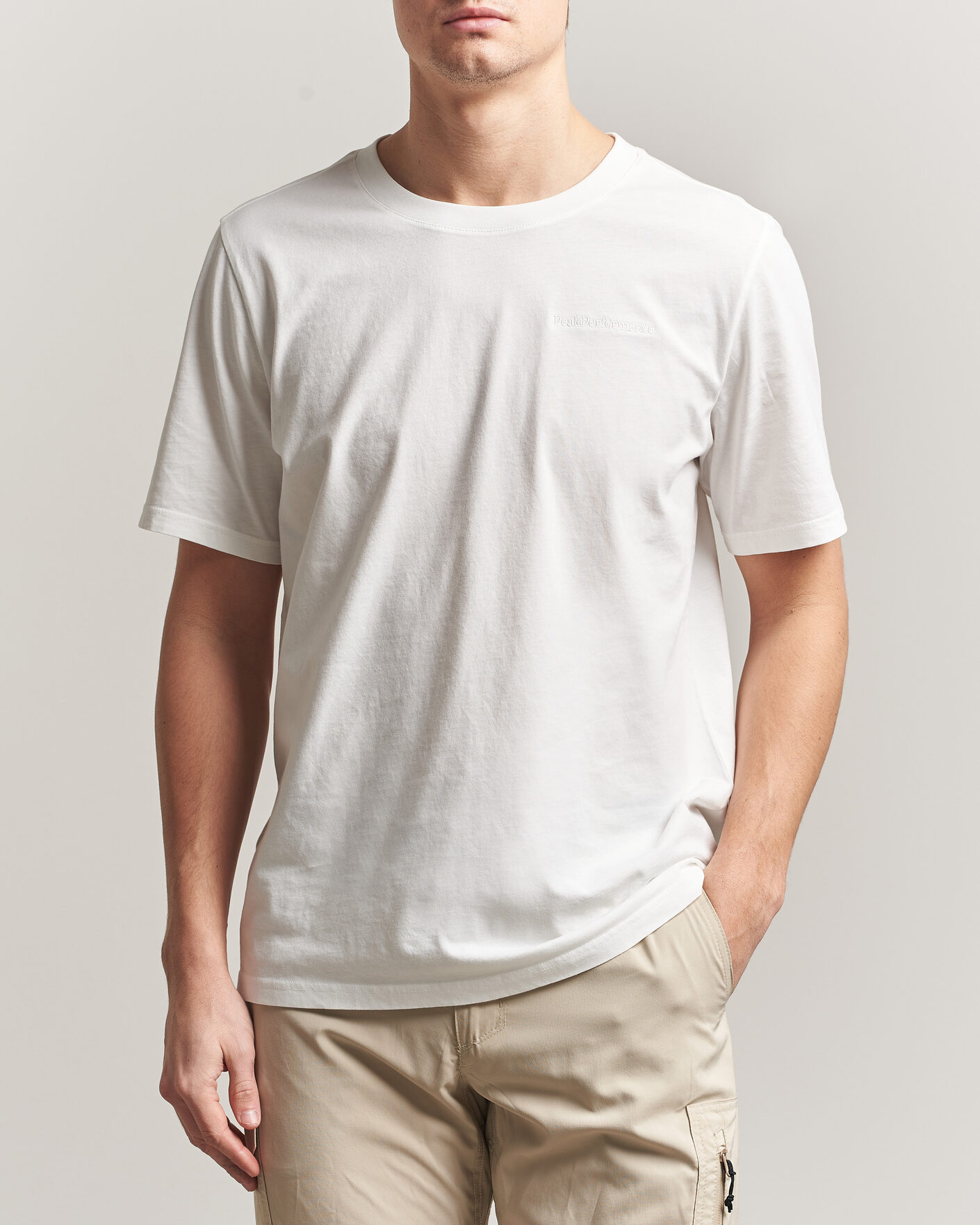 Hombres | Camisetas | Peak Performance | Original Crew Neck T-Shirt Off White