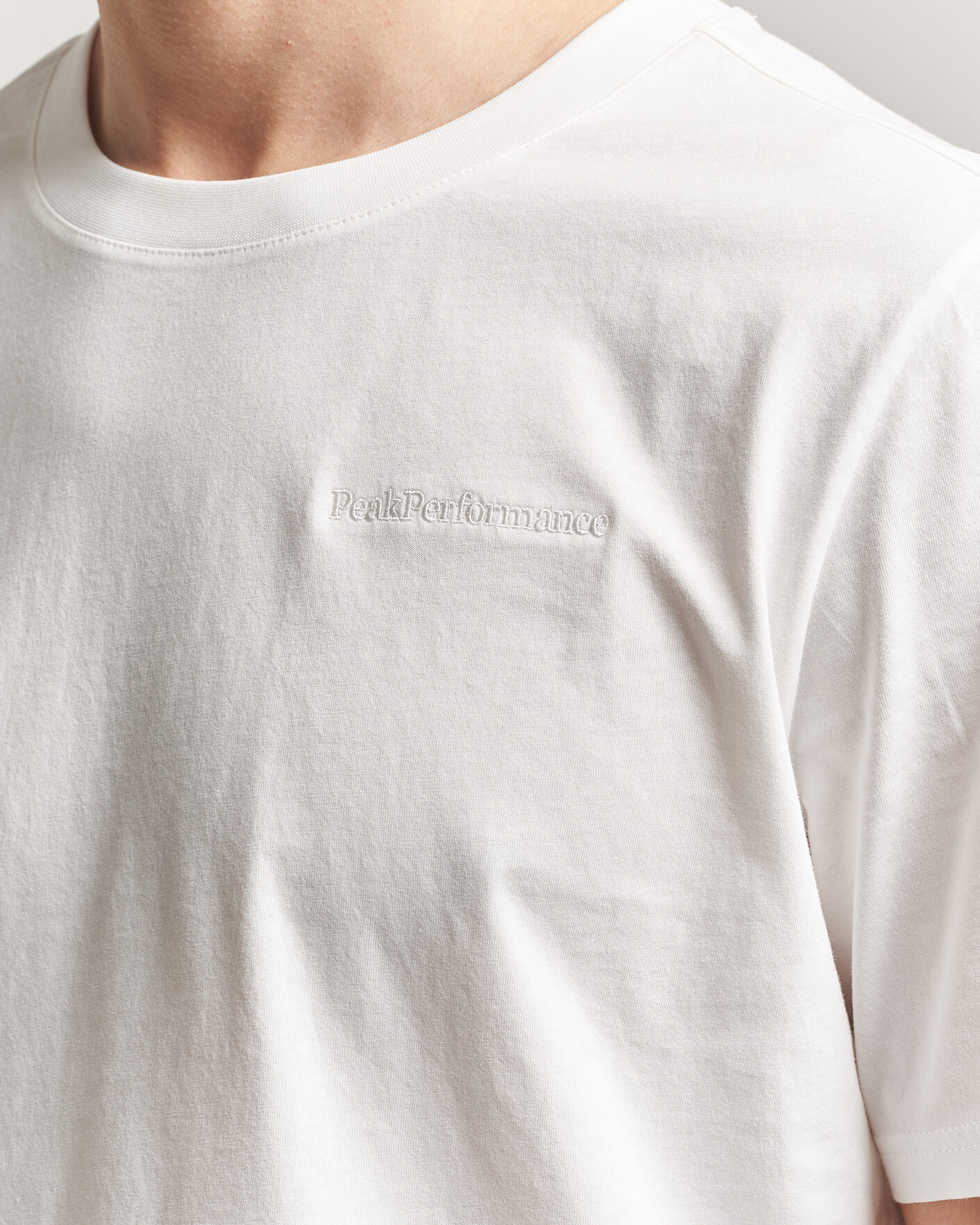 Hombres | Camisetas | Peak Performance | Original Crew Neck T-Shirt Off White