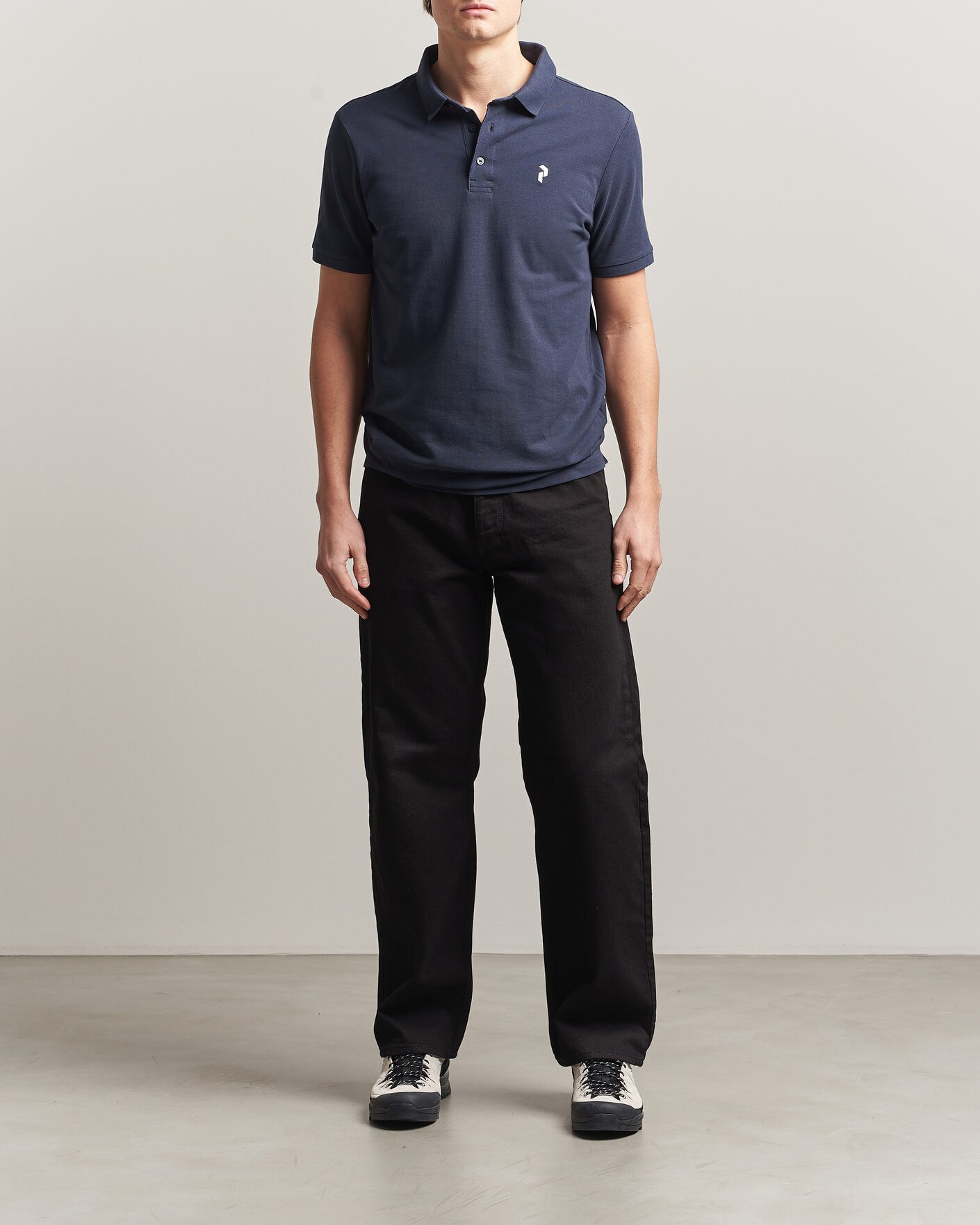 Hombres | Polos | Peak Performance | Classic Cotton Polo Blue Shadow