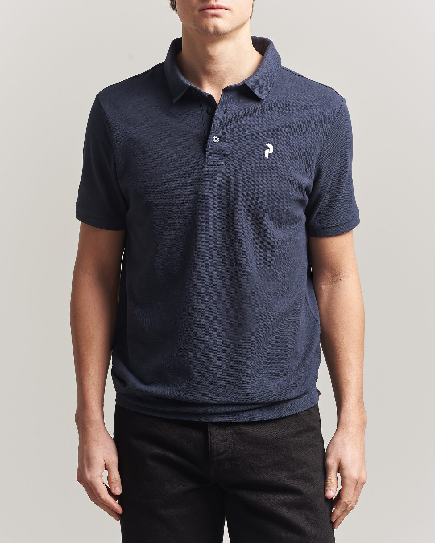 Hombres | Polos | Peak Performance | Classic Cotton Polo Blue Shadow