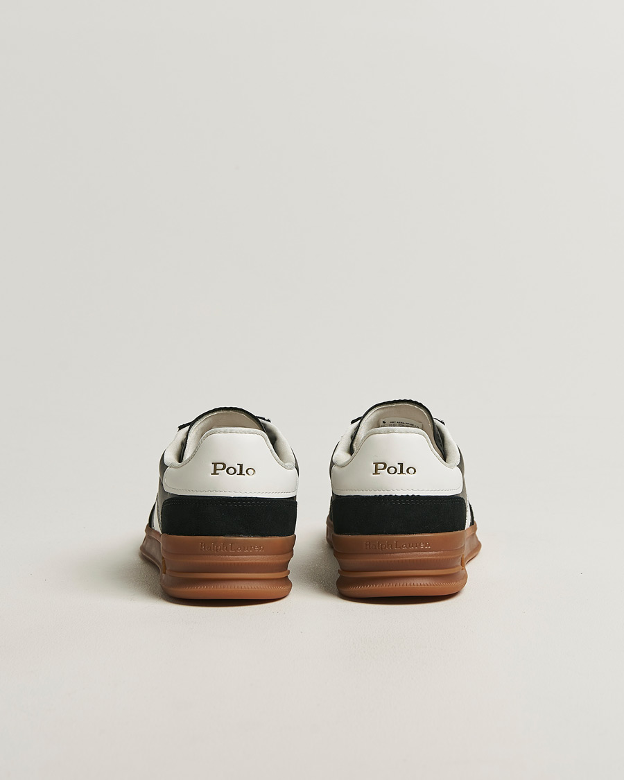 Hombres | Zapatillas | Polo Ralph Lauren | Aera Leather/Suede Sneakers Black/White