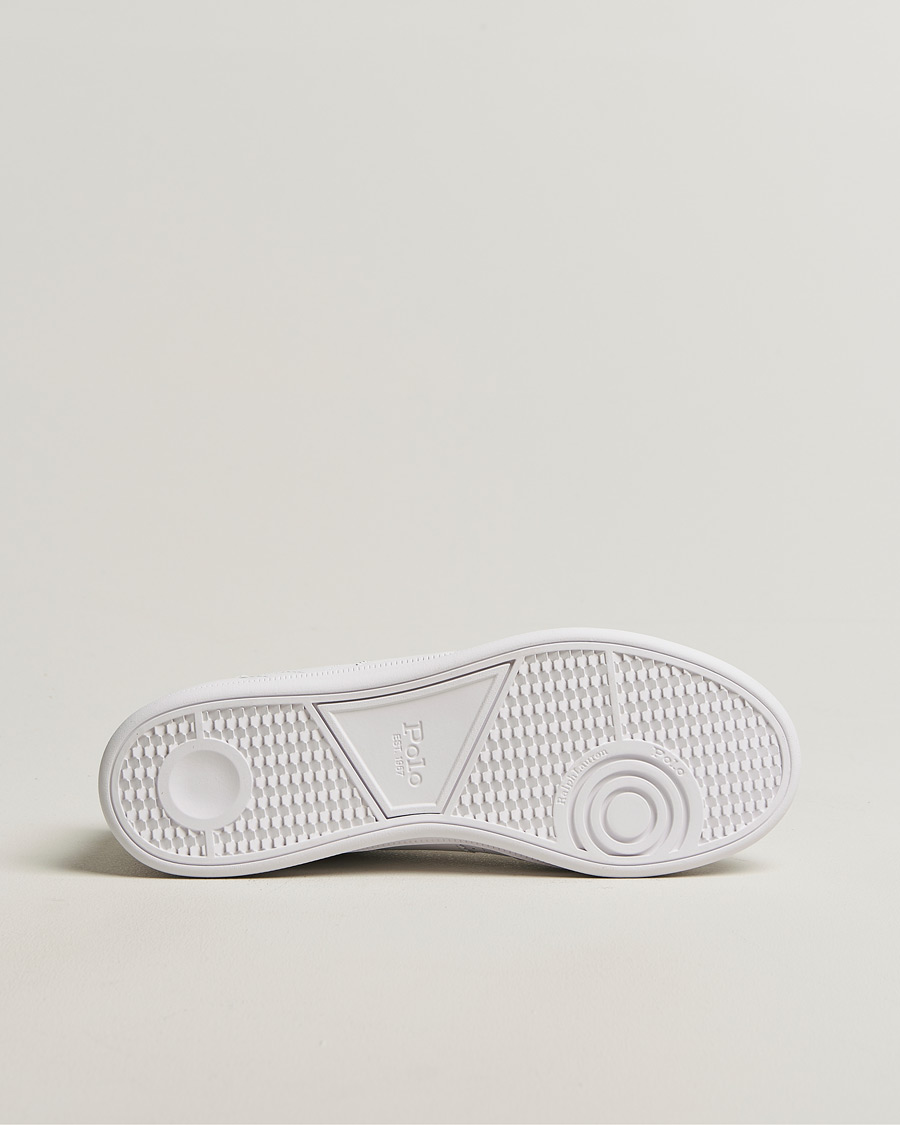 Hombres | Zapatillas | Polo Ralph Lauren | Aera Grained Leather Sneakers White/Navy