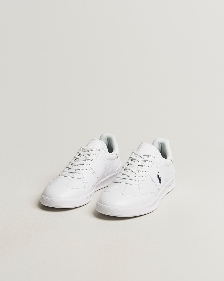 Hombres | Zapatillas | Polo Ralph Lauren | Aera Grained Leather Sneakers White/Navy