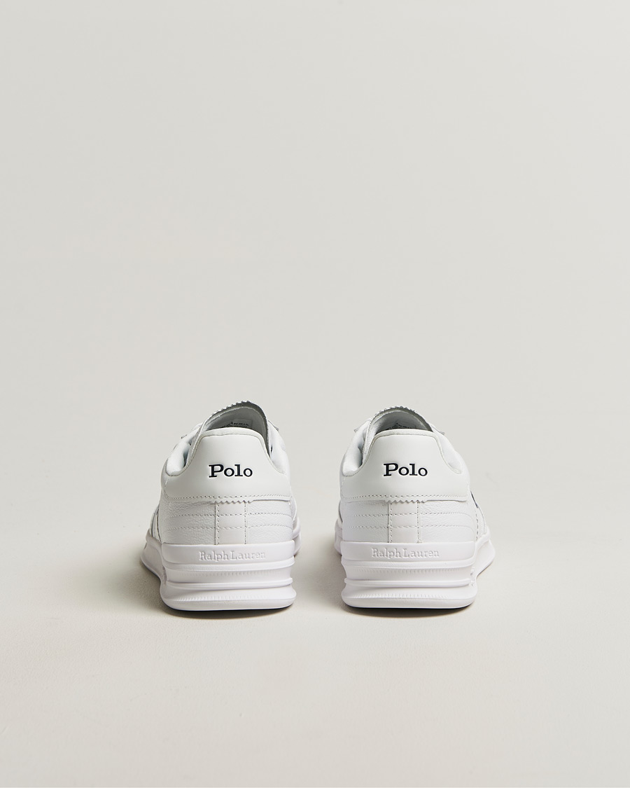 Hombres | Zapatillas | Polo Ralph Lauren | Aera Grained Leather Sneakers White/Navy