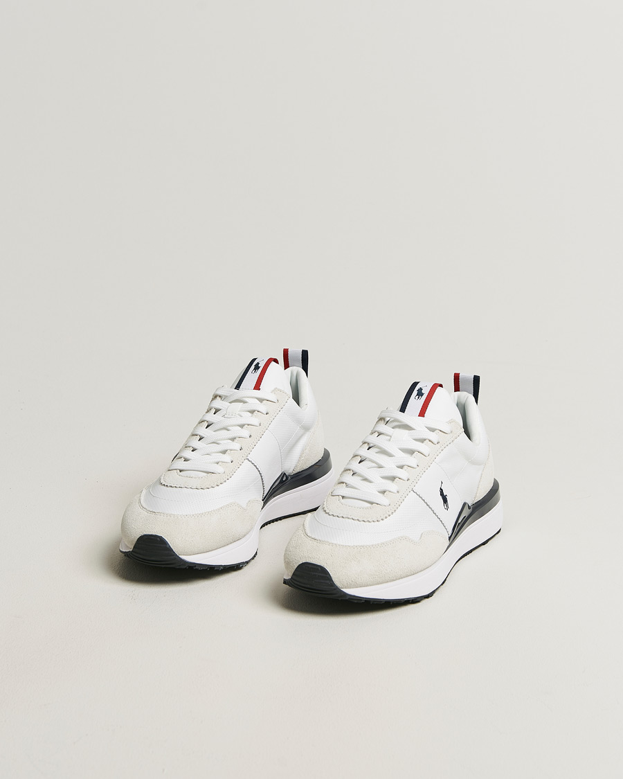 Hombres | Zapatillas | Polo Ralph Lauren | Train 89 Suede Sneakers White/Navy/Red