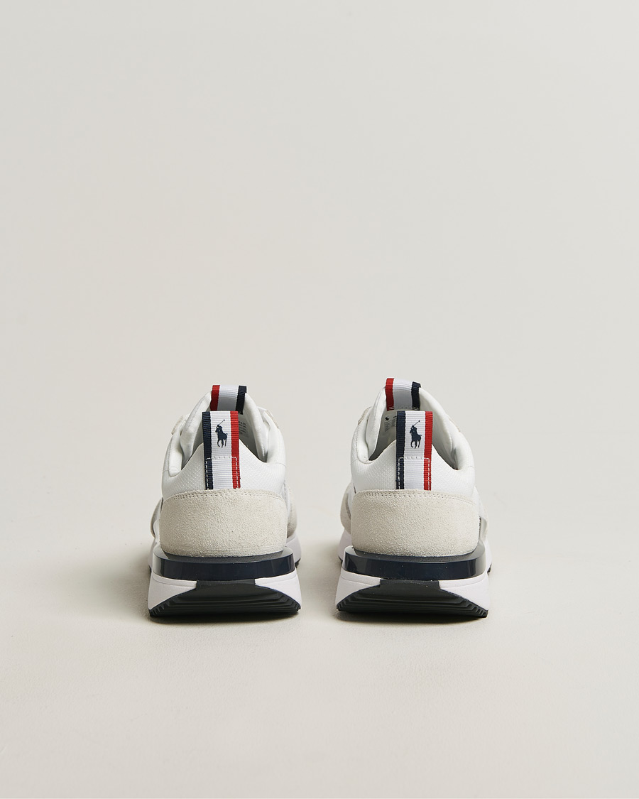 Hombres | Zapatillas | Polo Ralph Lauren | Train 89 Suede Sneakers White/Navy/Red