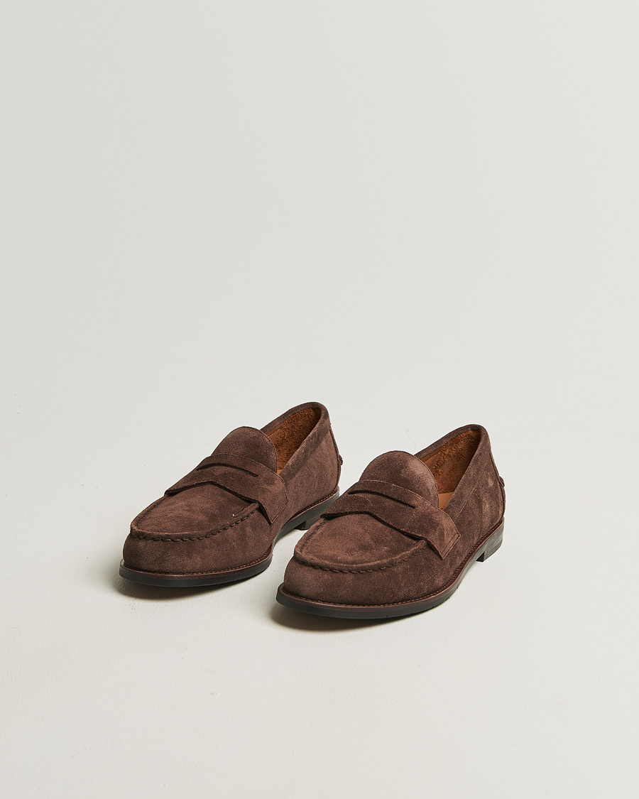 Hombres | Mocasines | Polo Ralph Lauren | Alston Suede Penny Loafers Dark Brown