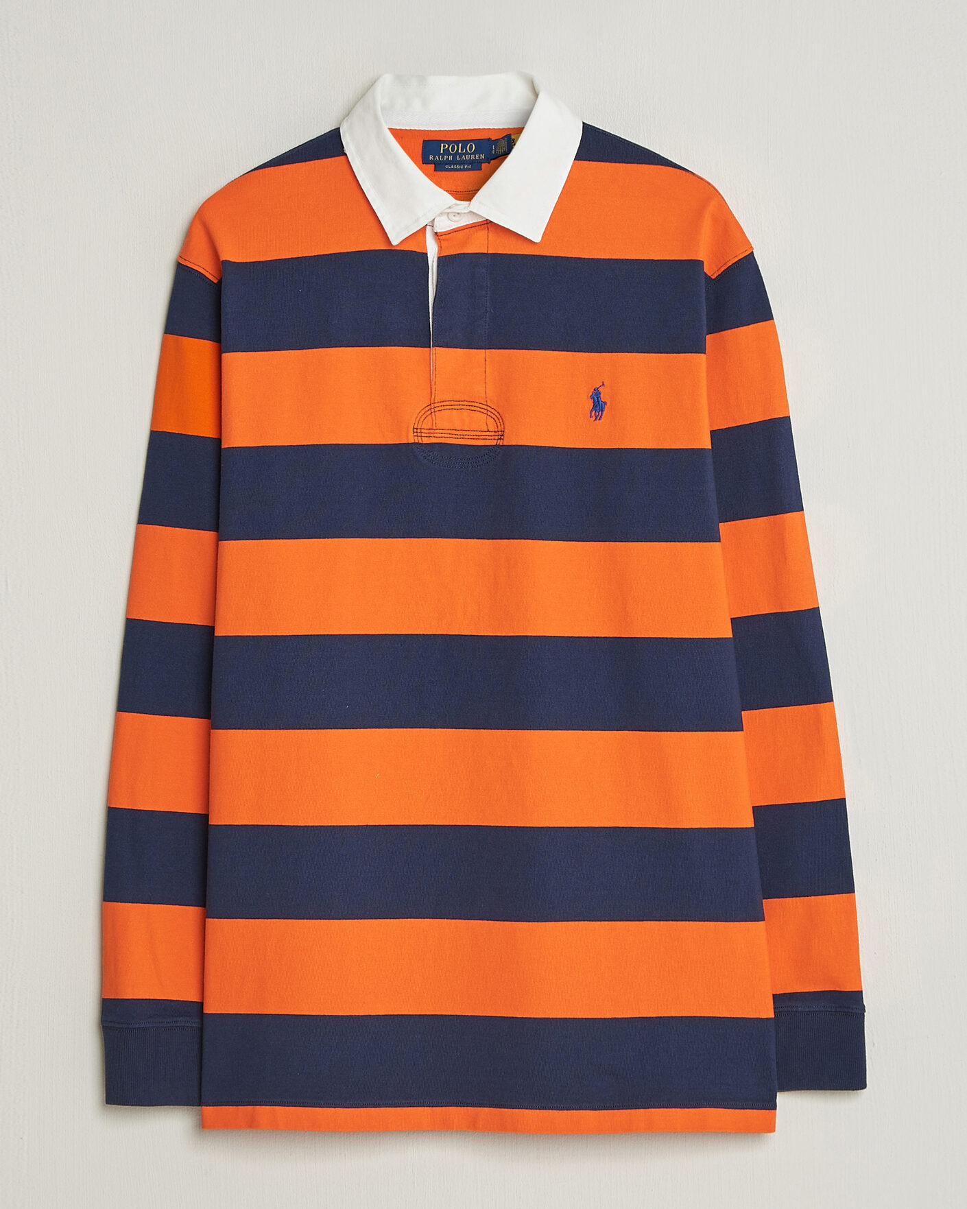 Hombres | Jerséis y prendas de punto | Polo Ralph Lauren | Jersey Striped Rugger Sailing Orange/Newport Navy