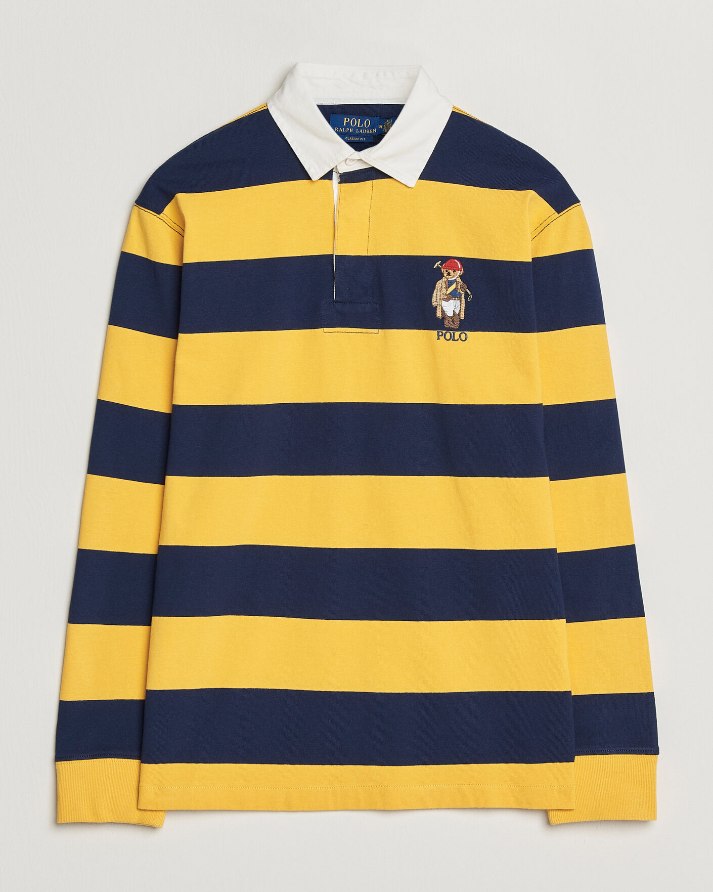 Hombres | Jerséis y prendas de punto | Polo Ralph Lauren | Jersey Striped Rugger Newport Navy/Gold
