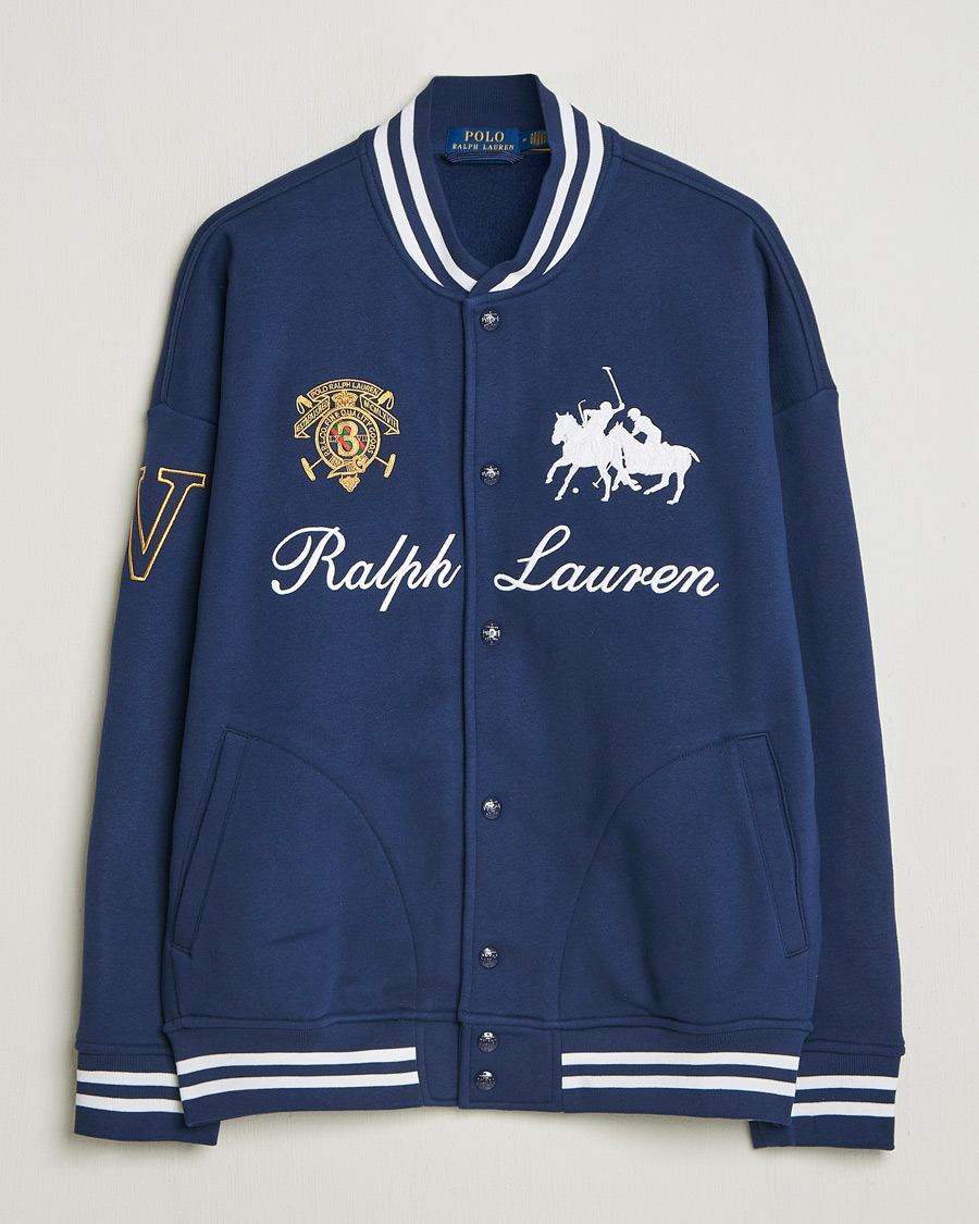 Hombres | Jerséis y prendas de punto | Polo Ralph Lauren | Magic Fleece Bomber Jacket Newport Navy