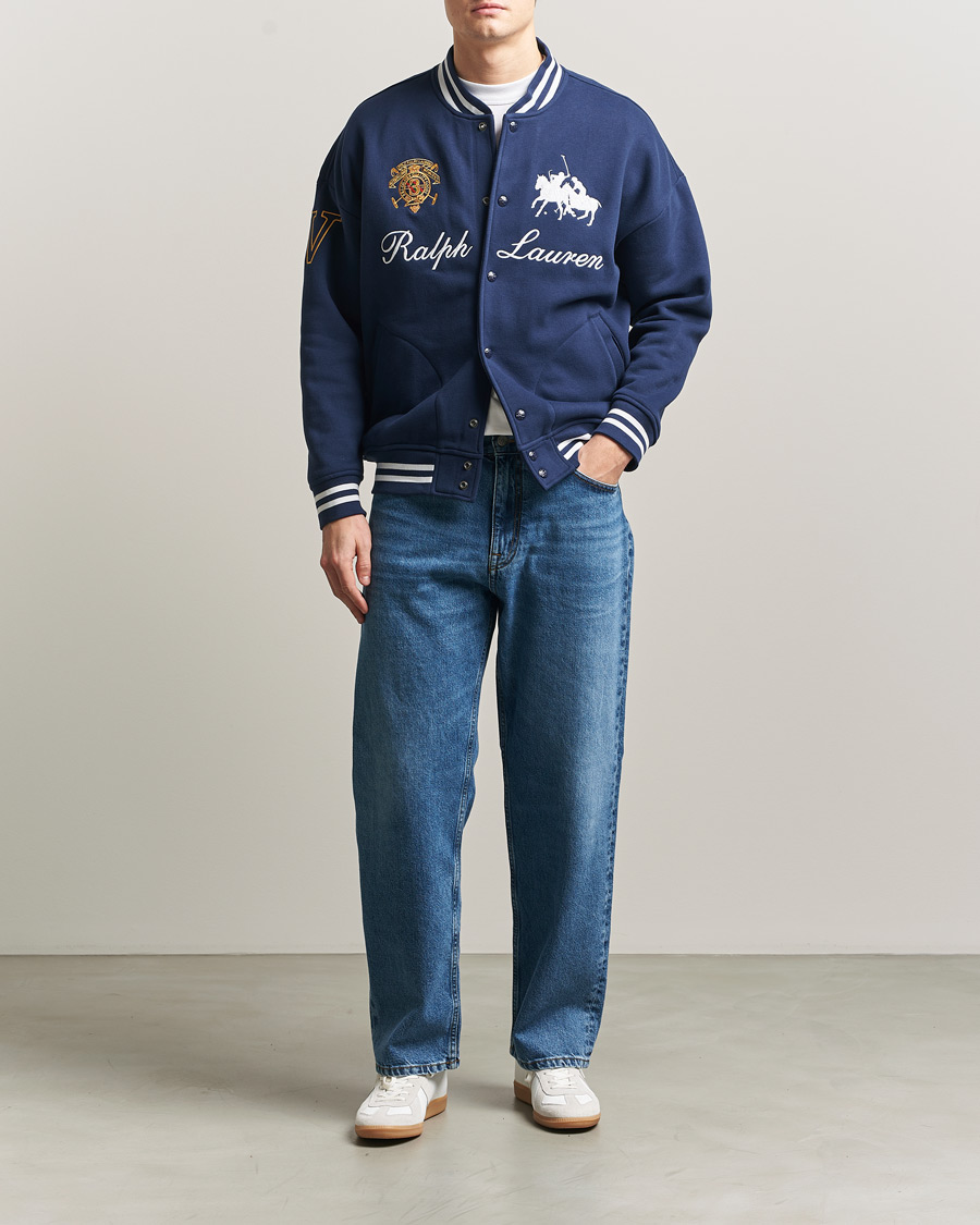 Hombres | Jerséis y prendas de punto | Polo Ralph Lauren | Magic Fleece Bomber Jacket Newport Navy