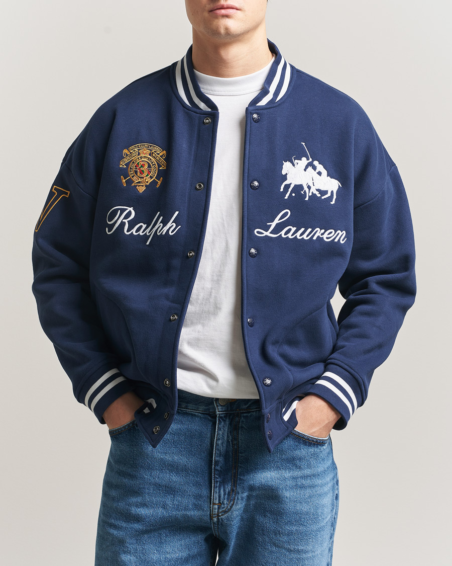 Hombres | Jerséis y prendas de punto | Polo Ralph Lauren | Magic Fleece Bomber Jacket Newport Navy